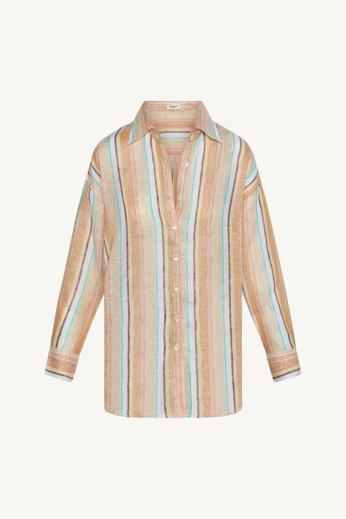 1059-playa-linen-boyfriend-shirt-sand-dunes-stripe-ecolinen-4.webp Playa Linen Boyfriend Shirt - Sand Dunes Stripe EcoLinen