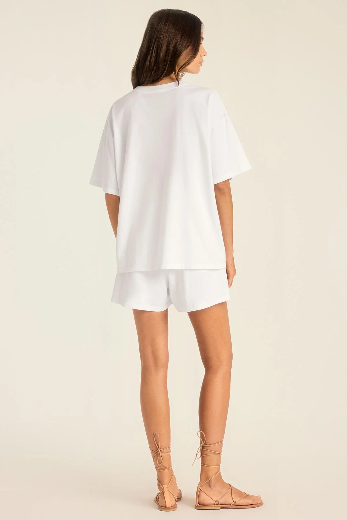 Coast Short - White Cotton Jersey