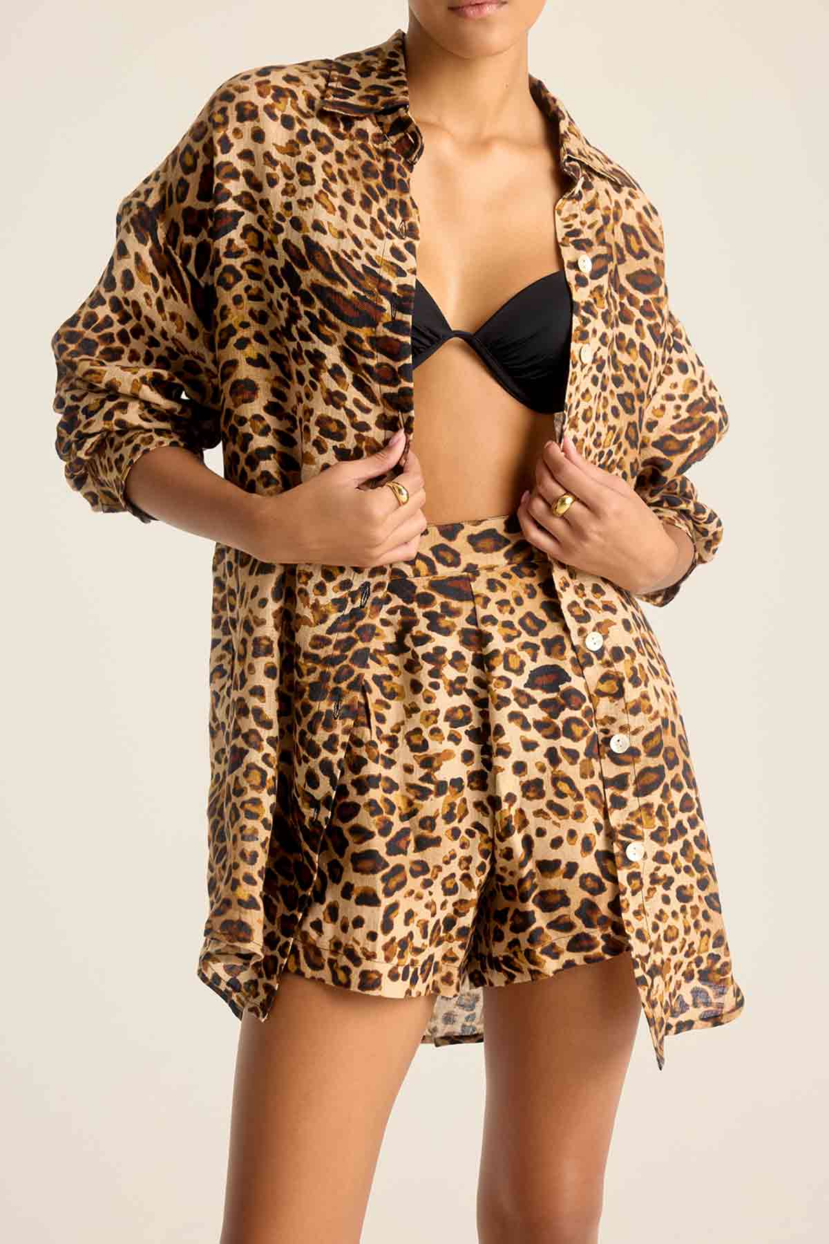 1355-the-getaway-short-lux-leopard-ecolinen-2.jpg The Getaway Short - Lux Leopard EcoLinen
