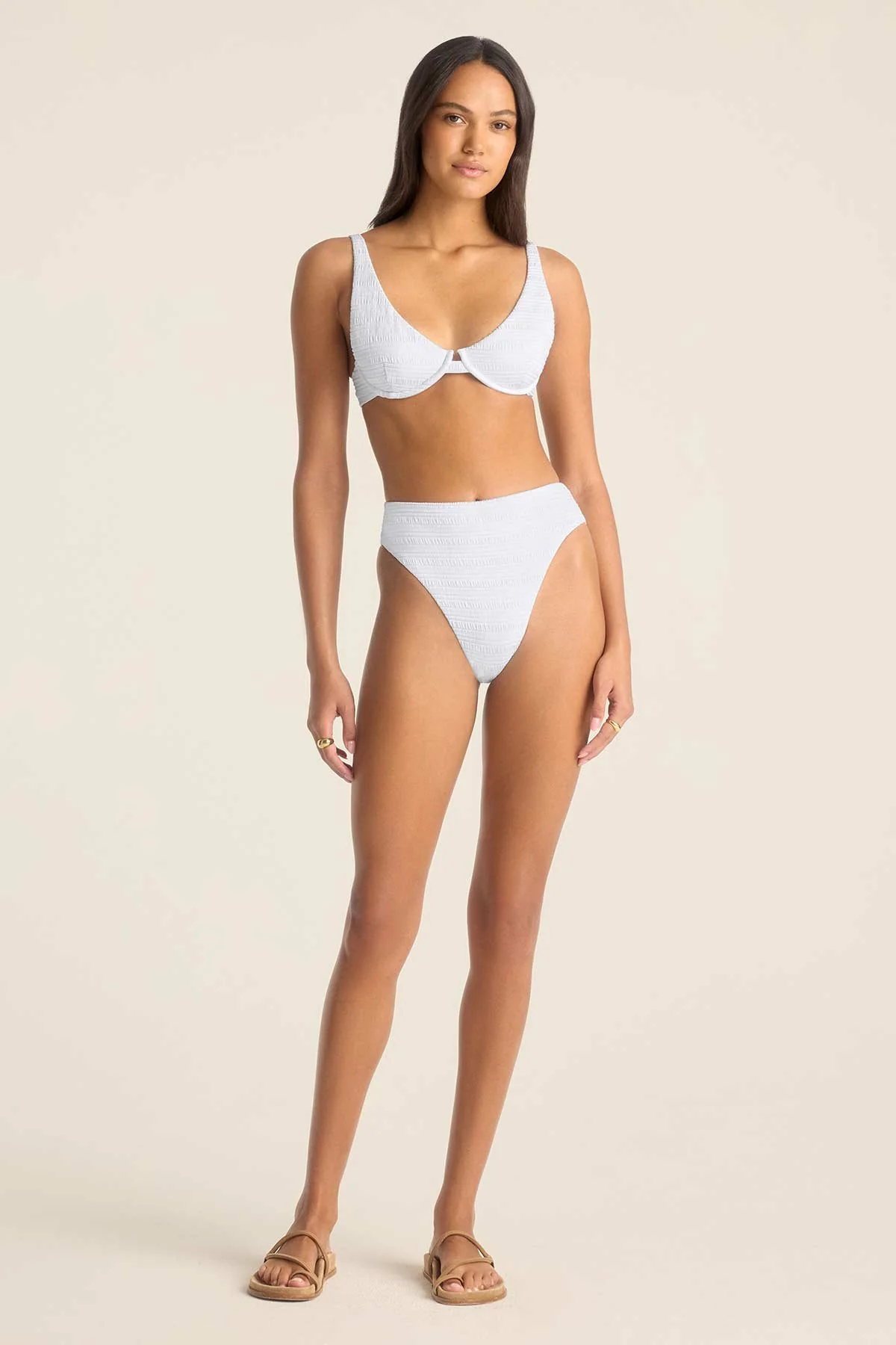 1575-barcelona-high-waist-bottom-white-seersucker-stripe-1.webp Barcelona High Waist Bottom - White Seersucker Stripe