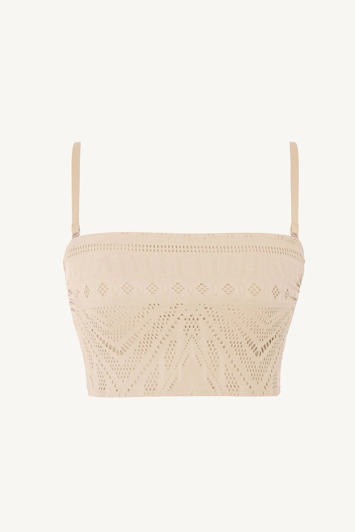 Harper Bandeau Top - Natural Calico Crochet