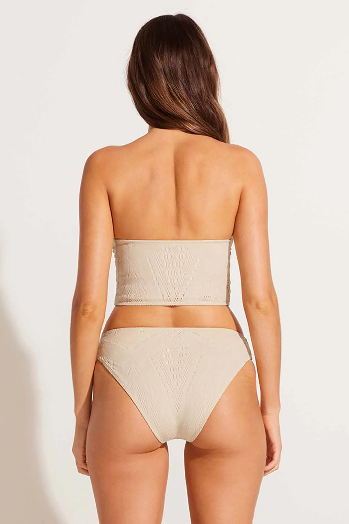 Harper Bandeau Top - Natural Calico Crochet