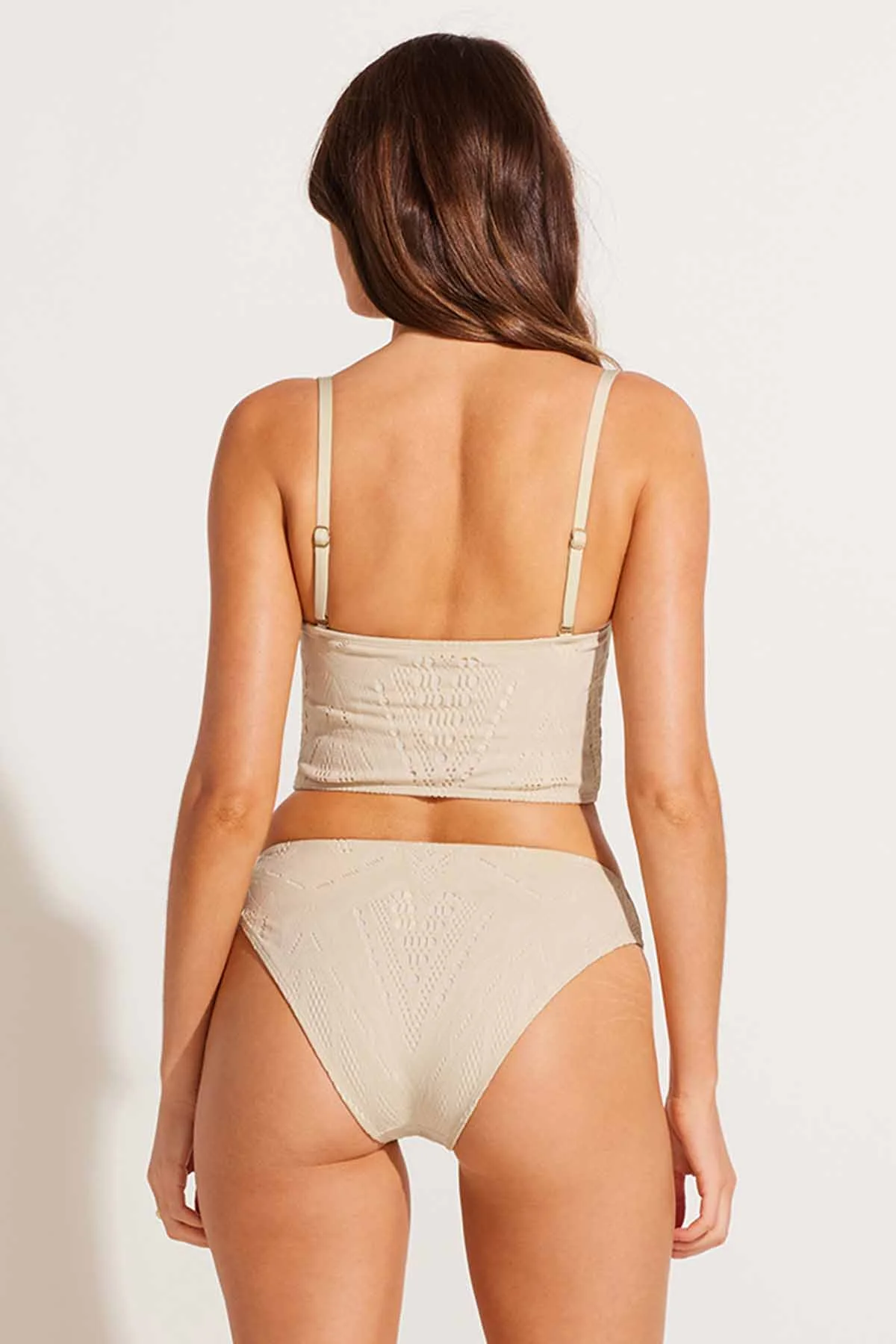 Harper Bandeau Top - Natural Calico Crochet