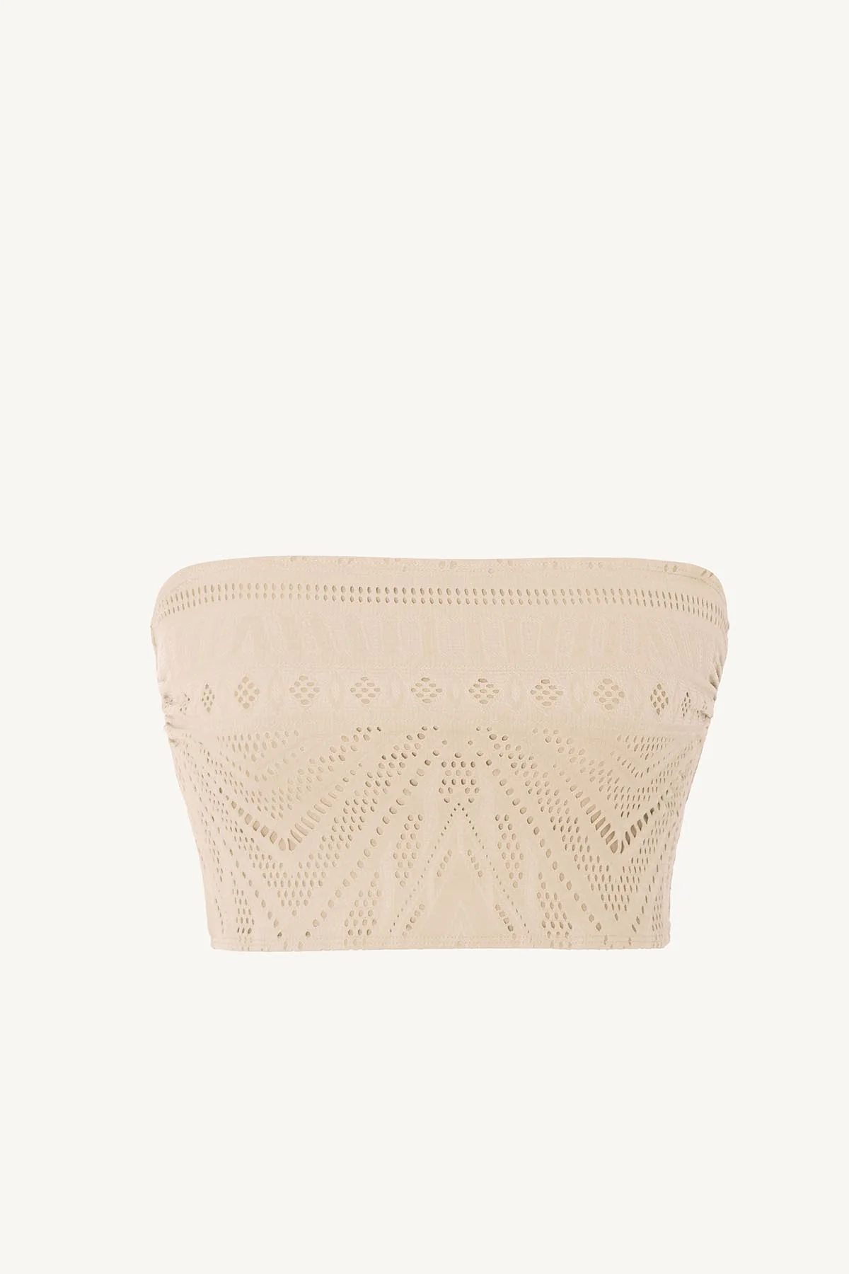 Harper Bandeau Top - Natural Calico Crochet