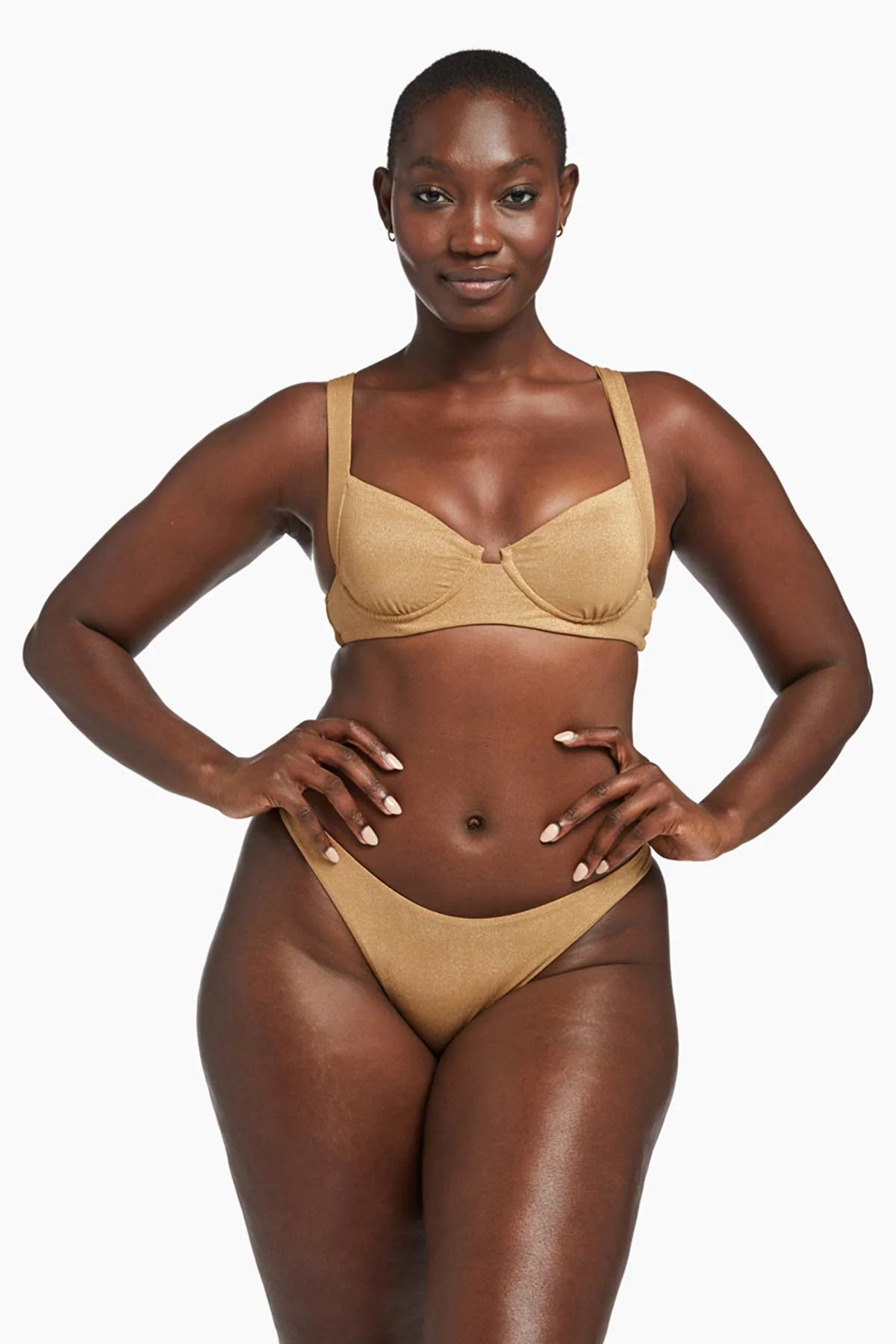 Demi Underwire Top - Golden Glow Metallic