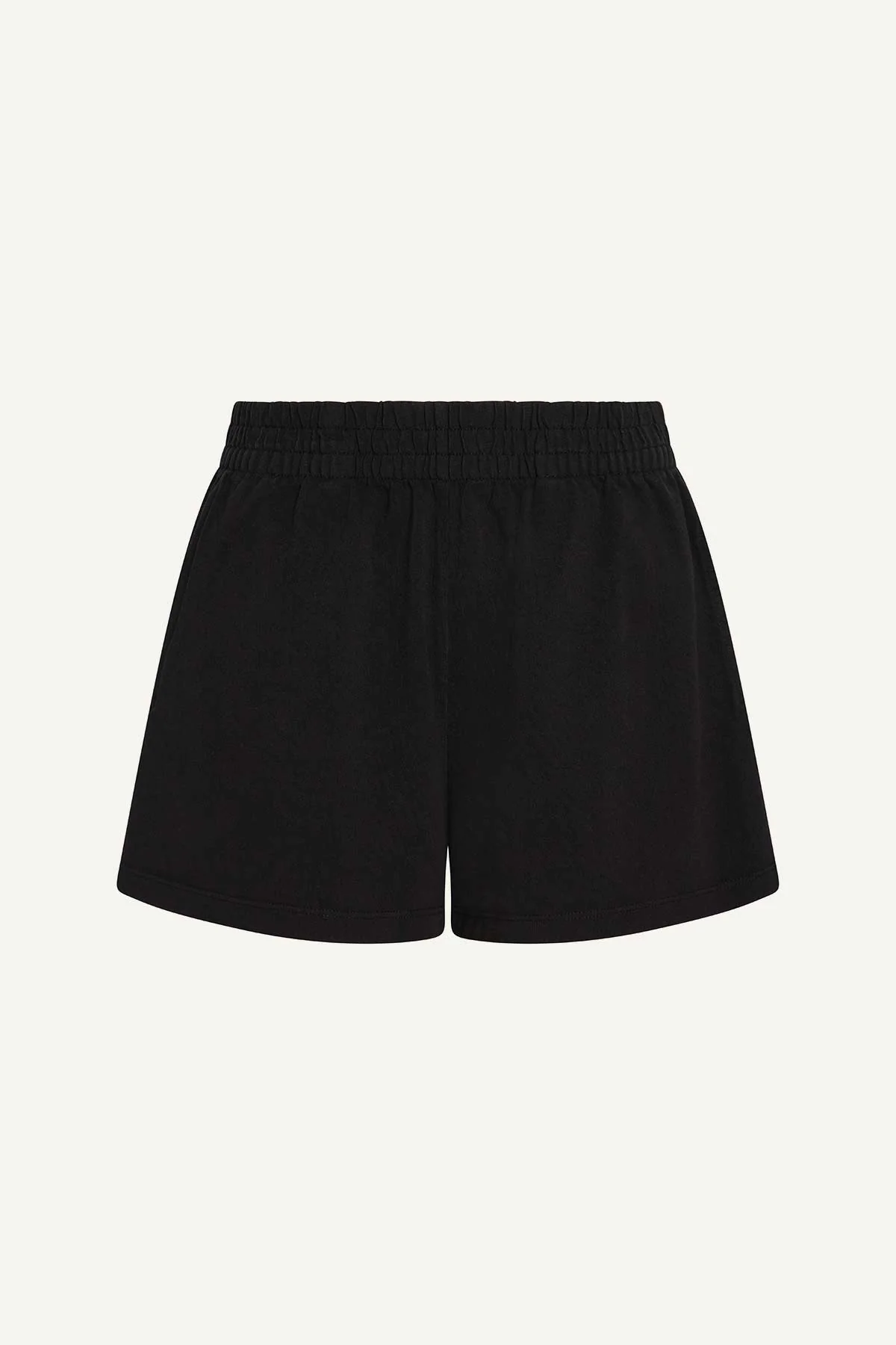 Coast Short - Black Cotton Jersey