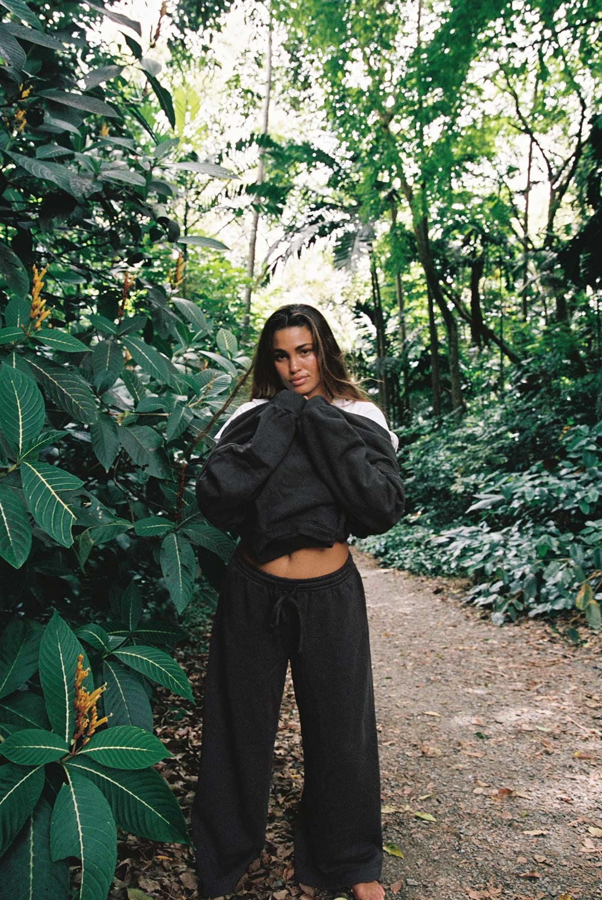 Dawn Wide Leg Pant - Deep Earth Dawn French Terry
