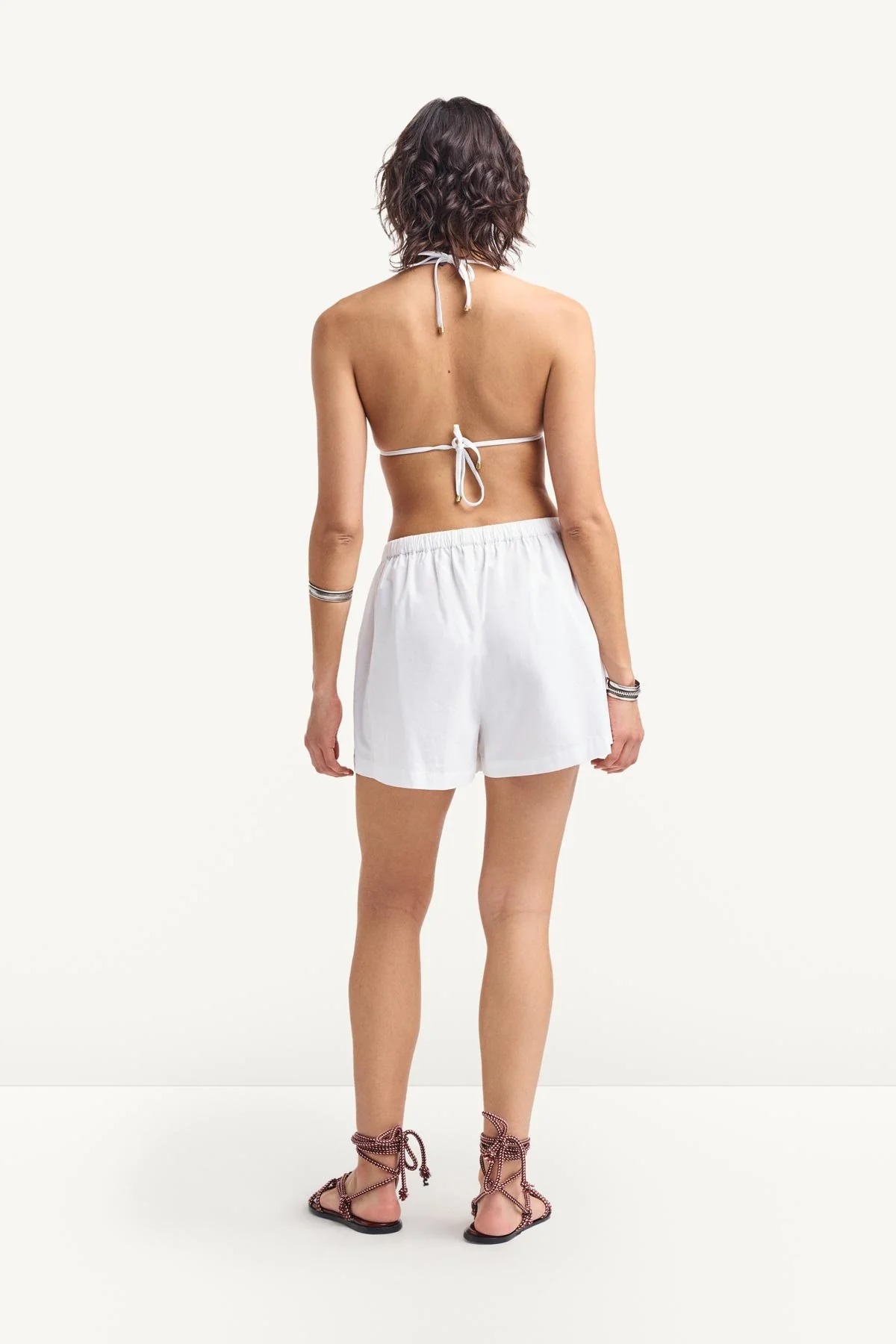 Parker Short - White Cotton Poplin
