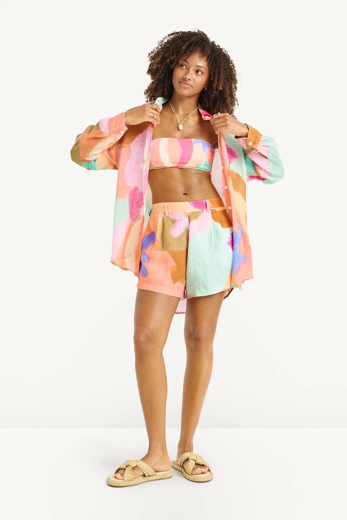 2585-playa-linen-boyfriend-shirt-in-bloom-colorblock-ecolinen-6.webp Playa Linen Boyfriend Shirt - In Bloom Colorblock EcoLinen