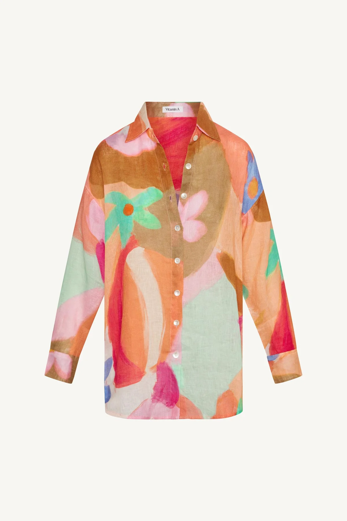 2585-playa-linen-boyfriend-shirt-in-bloom-colorblock-ecolinen-7.webp Playa Linen Boyfriend Shirt - In Bloom Colorblock EcoLinen