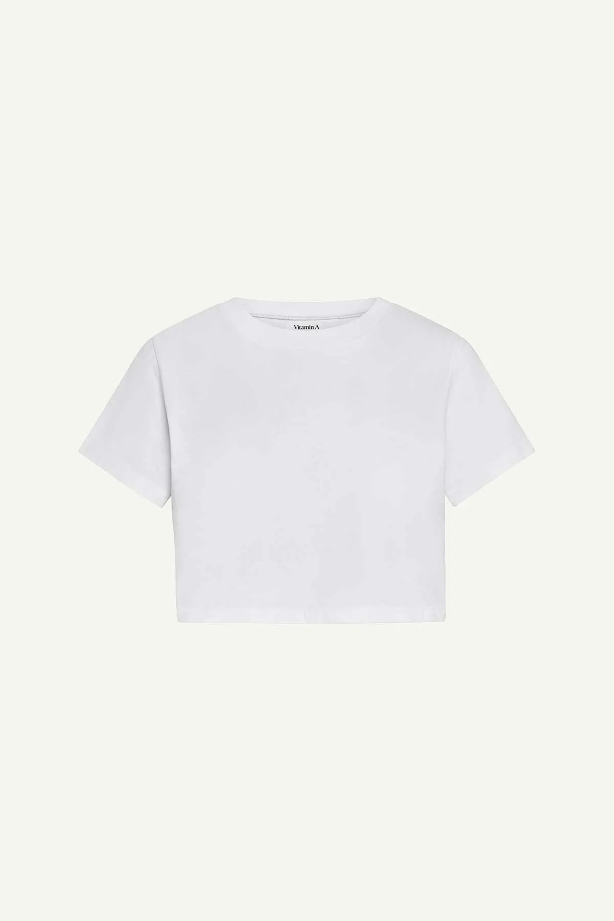 Coast Fitted Crop Shirt - White Cotton Jersey