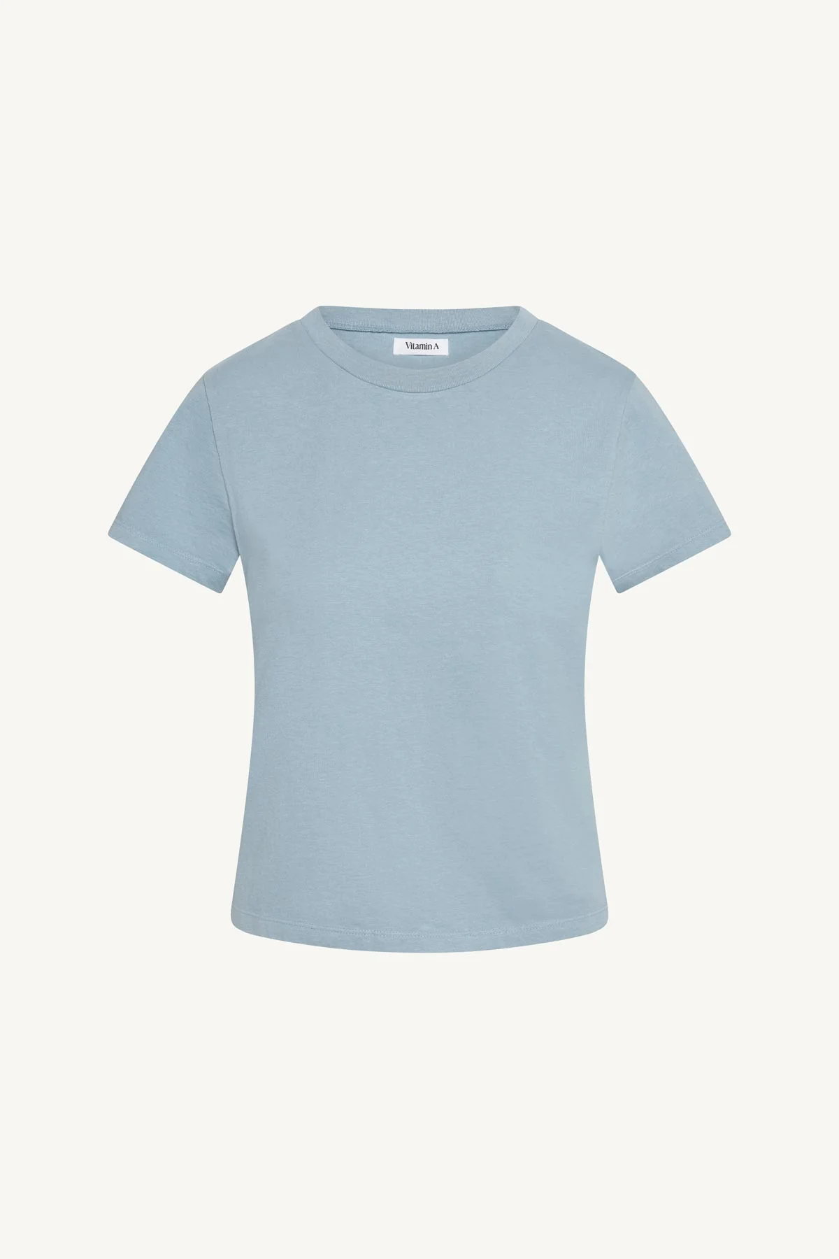 Coast Fitted Tee Shirt - Dusk Blue Cotton Jersey
