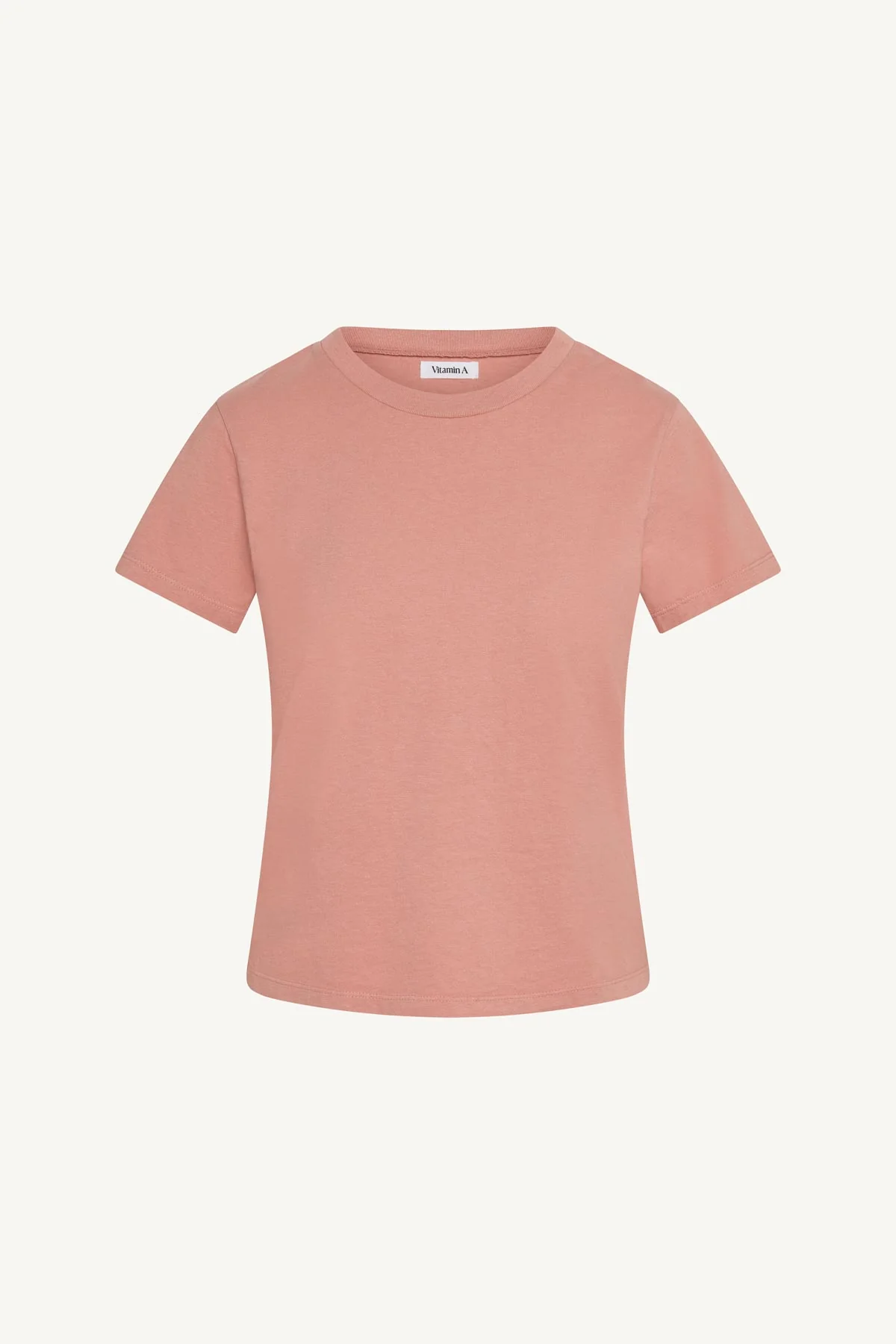 Coast Fitted Tee Shirt - Desert Rose Cotton Jersey