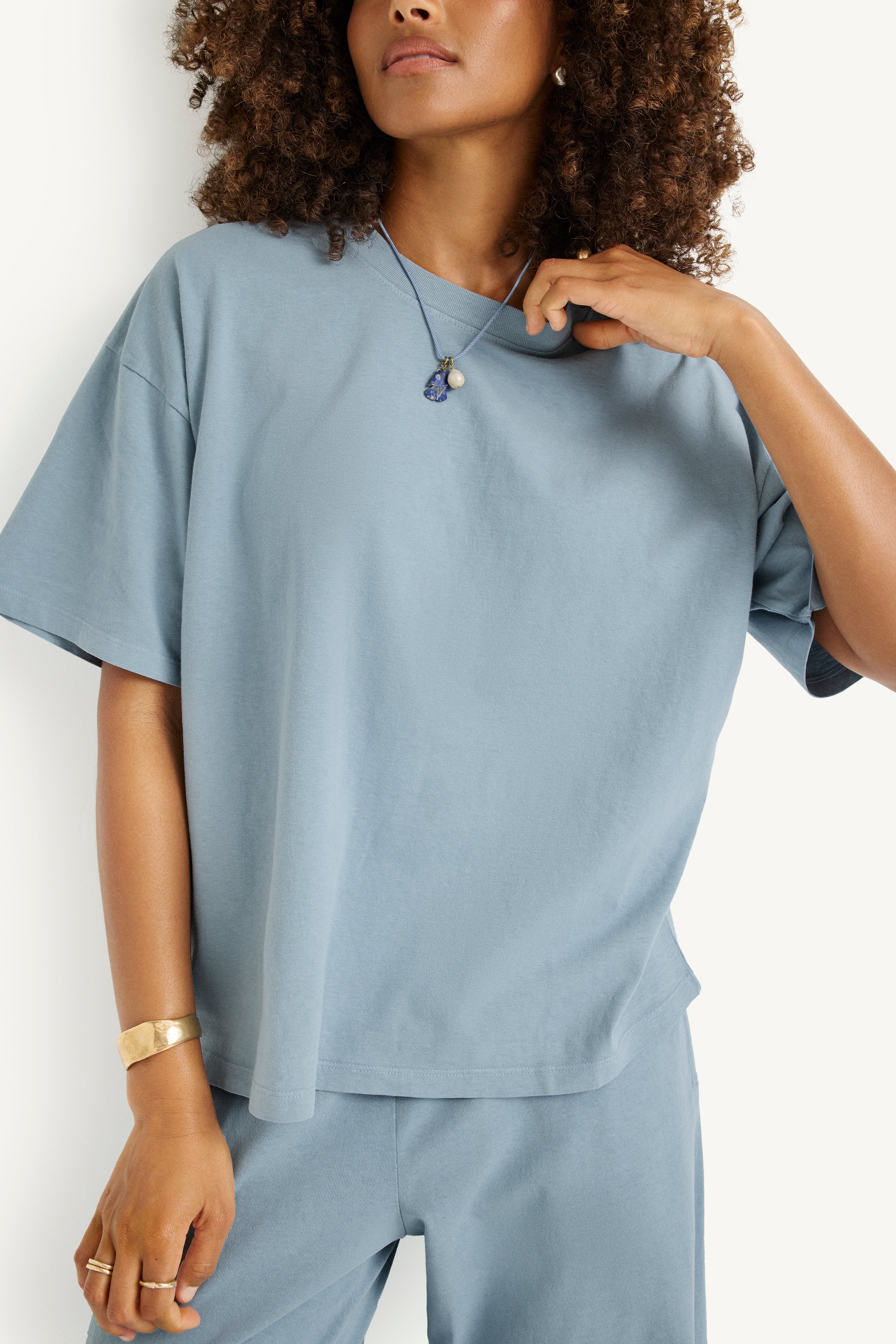 2732-coast-oversized-boyfriend-tee-dusk-blue-cotton-jersey-1.jpg Coast Oversized Boyfriend Tee - Dusk Blue Cotton Jersey
