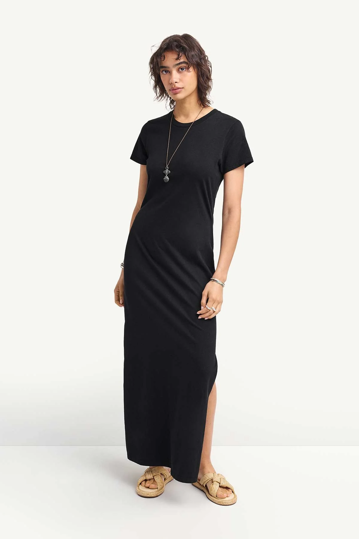 Coast Shirt Dress - Black Cotton Jersey