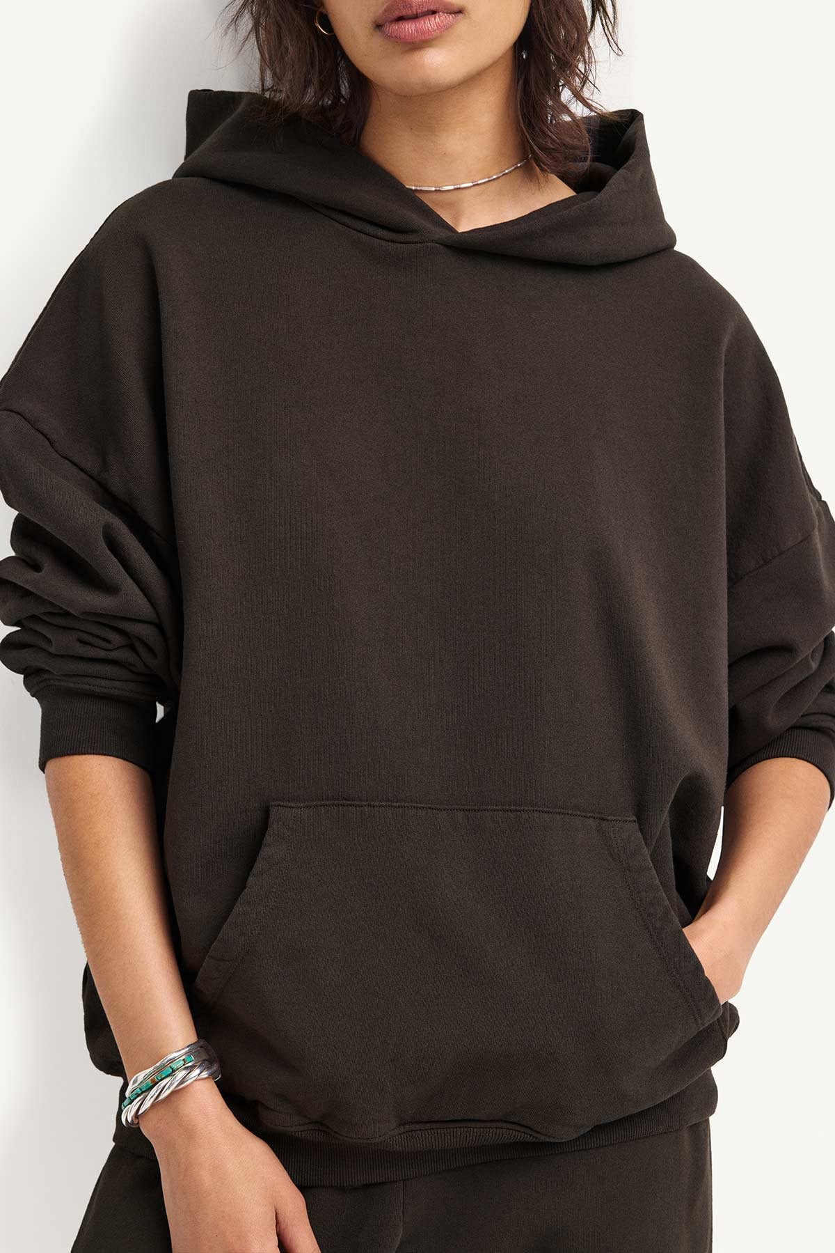 Dawn Oversized Hooded Sweatshirt - Deep Earth Dawn French Terry