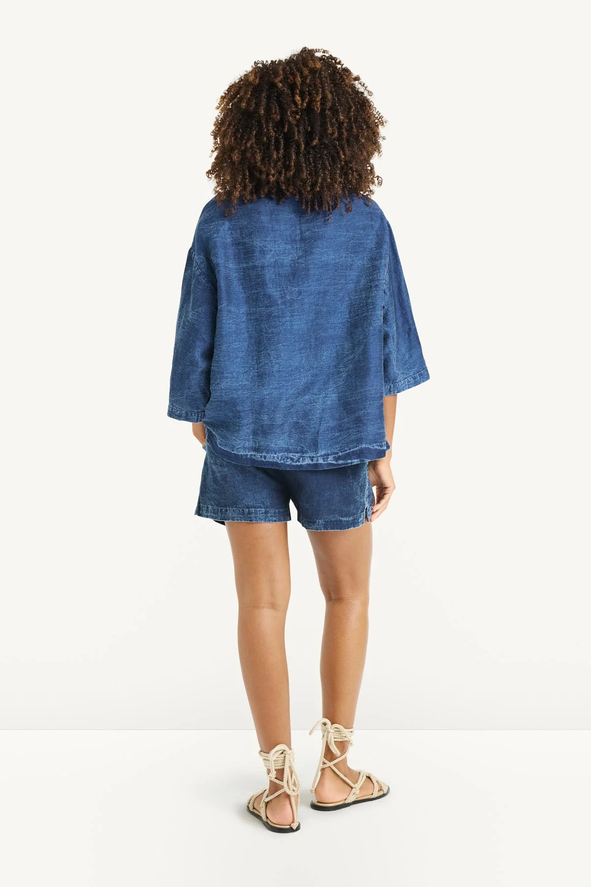 Jaida Jacket - Daydream Denim Cotton Linen