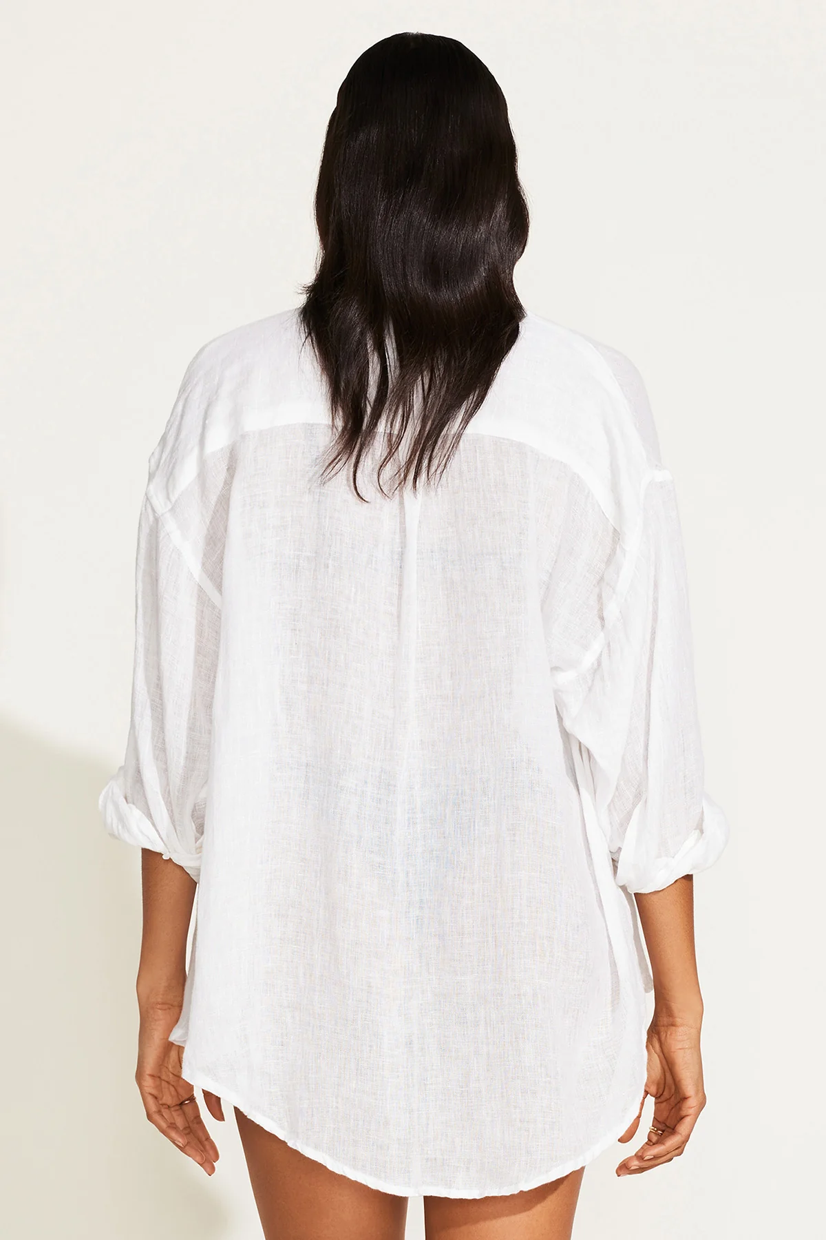 3122-playa-linen-boyfriend-shirt-black-and-white-6.webp Playa Linen Boyfriend Shirt - Black and White