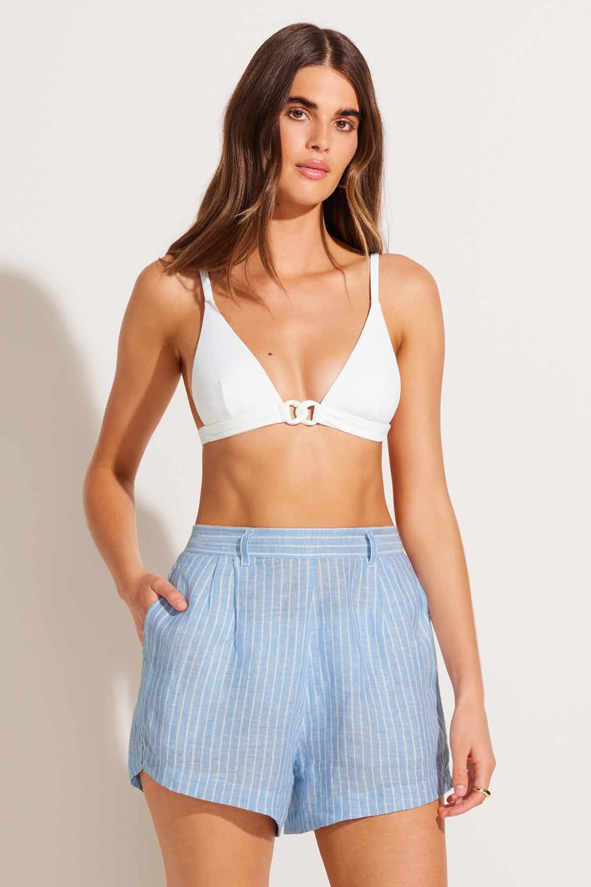 3276-the-getaway-short-summer-stripe-ecolinen-1.jpg The Getaway Short - Summer Stripe EcoLinen
