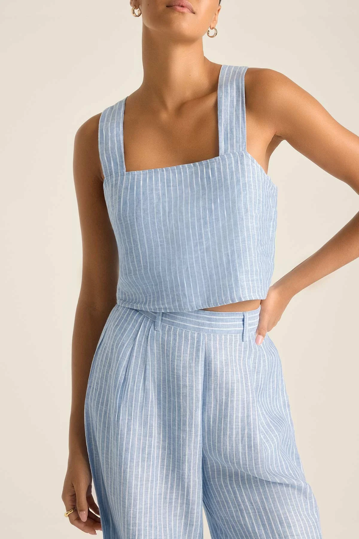 3281-tallows-linen-crop-top-summer-stripe-ecolinen-1.webp Tallows Linen Crop Top - Summer Stripe EcoLinen
