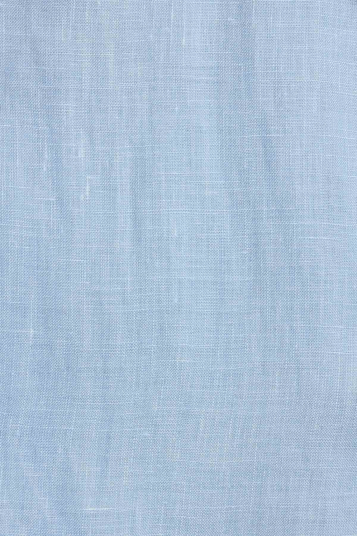Playa Linen Boyfriend Shirt - Celeste EcoLinen