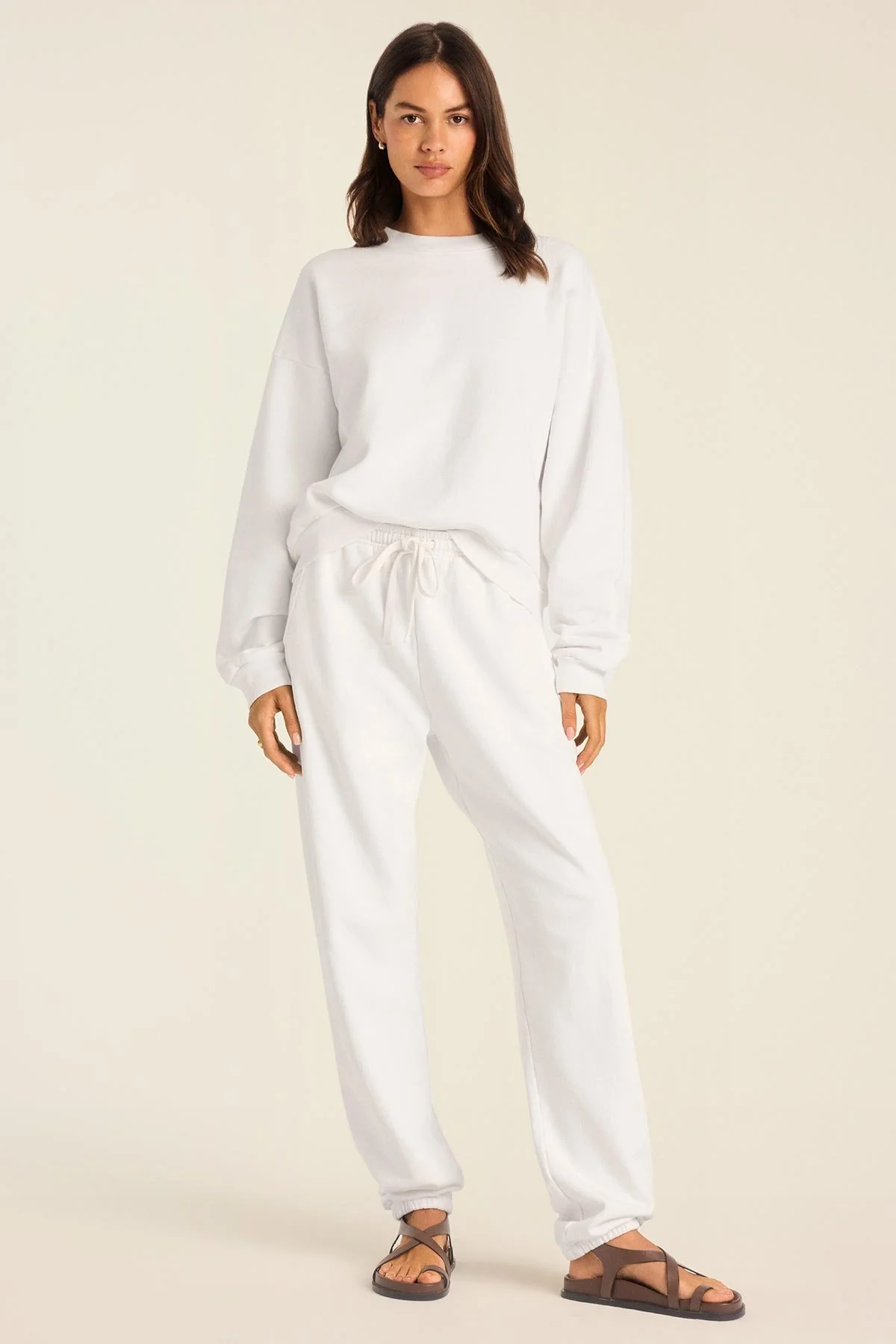 Dawn Classic Sweatpant - White French Terry