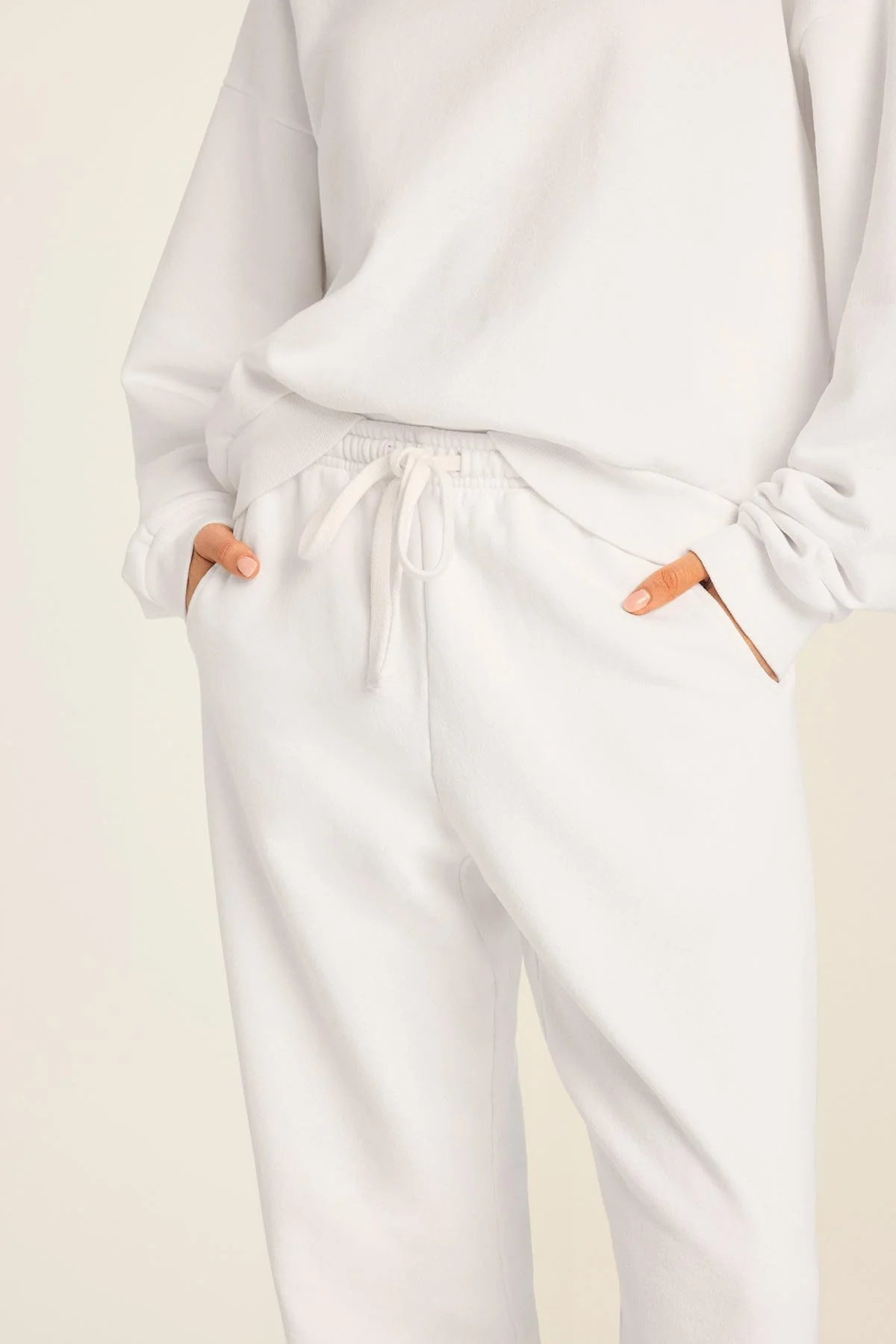Dawn Classic Sweatpant - White French Terry
