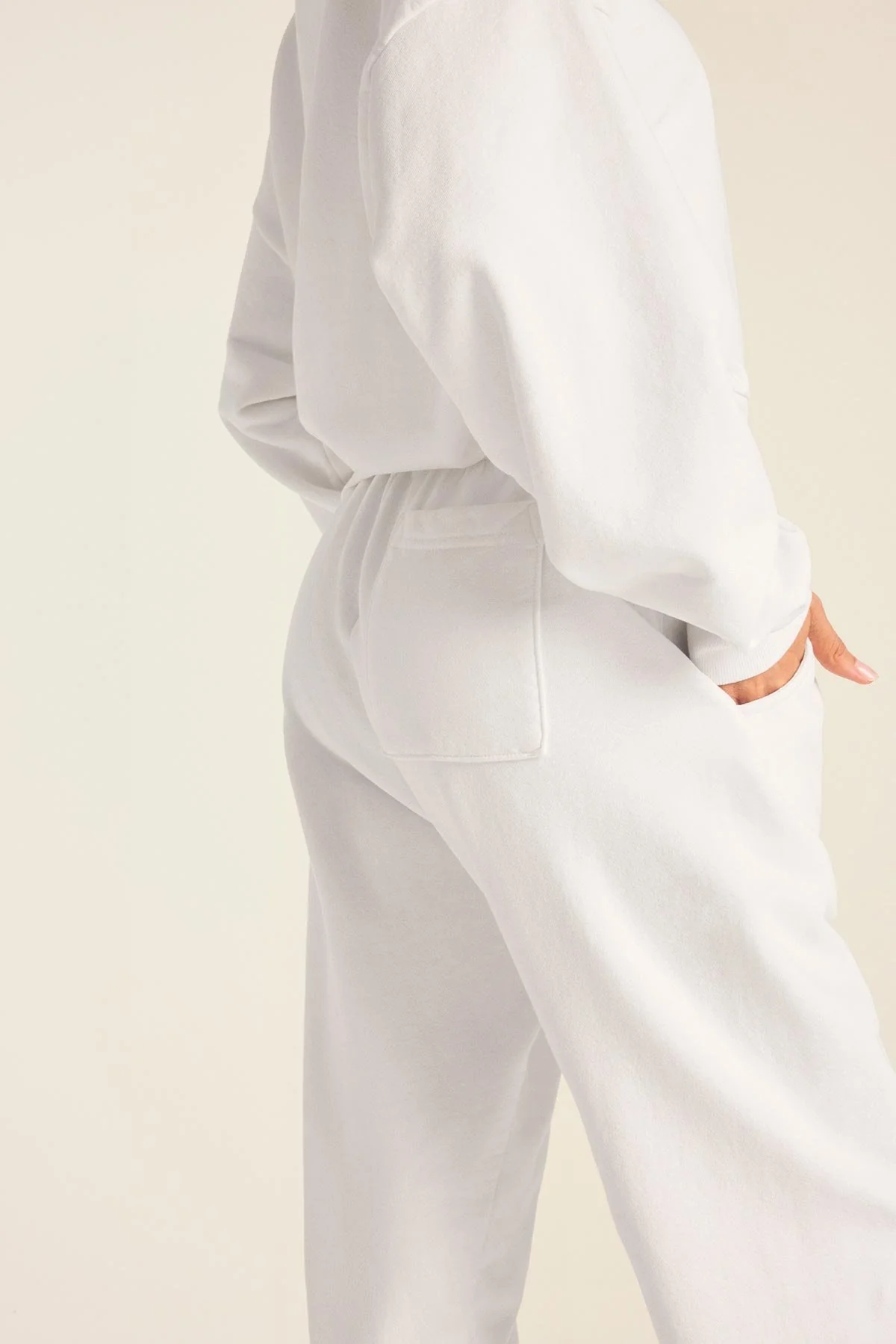 Dawn Classic Sweatpant - White French Terry