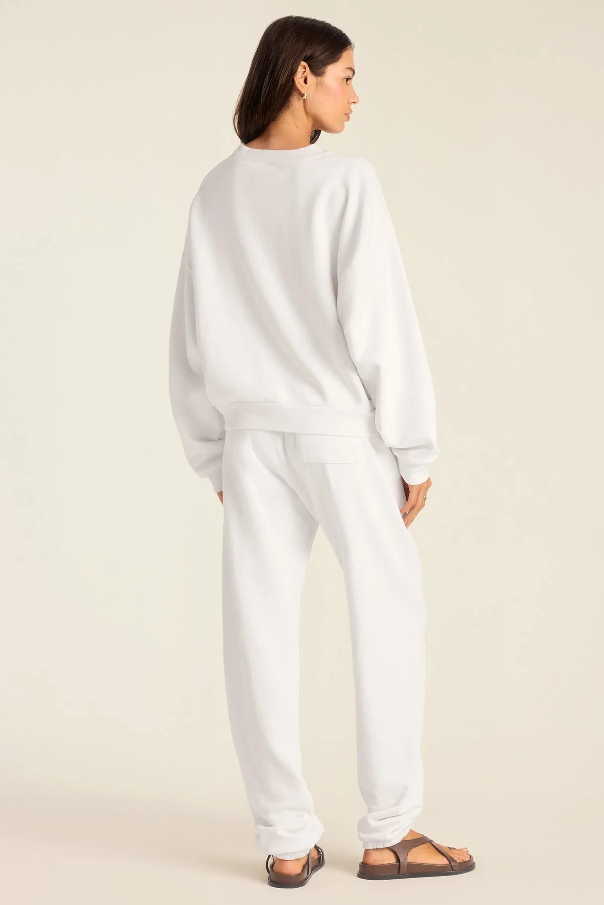 Dawn Classic Sweatpant - White French Terry
