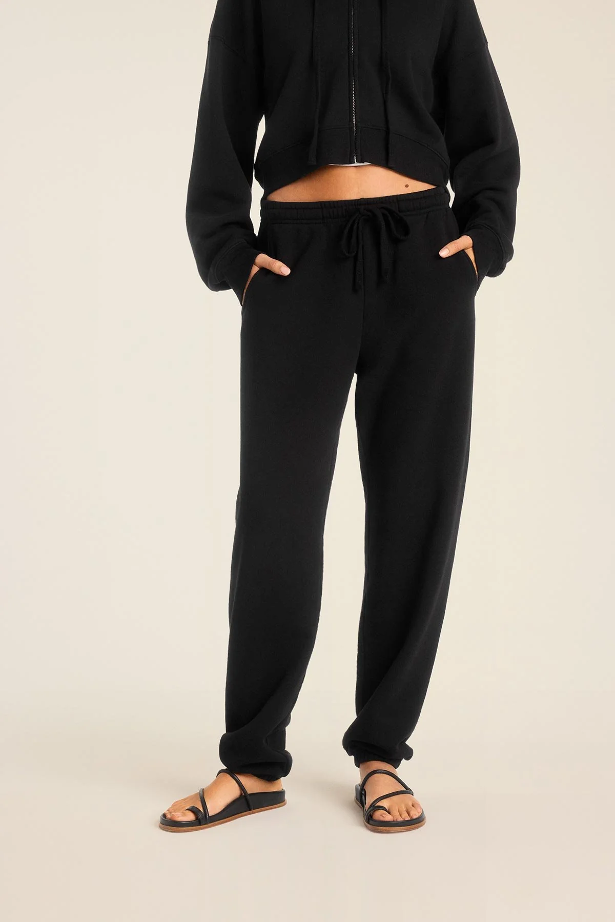 Dawn Classic Sweatpant - Black French Terry