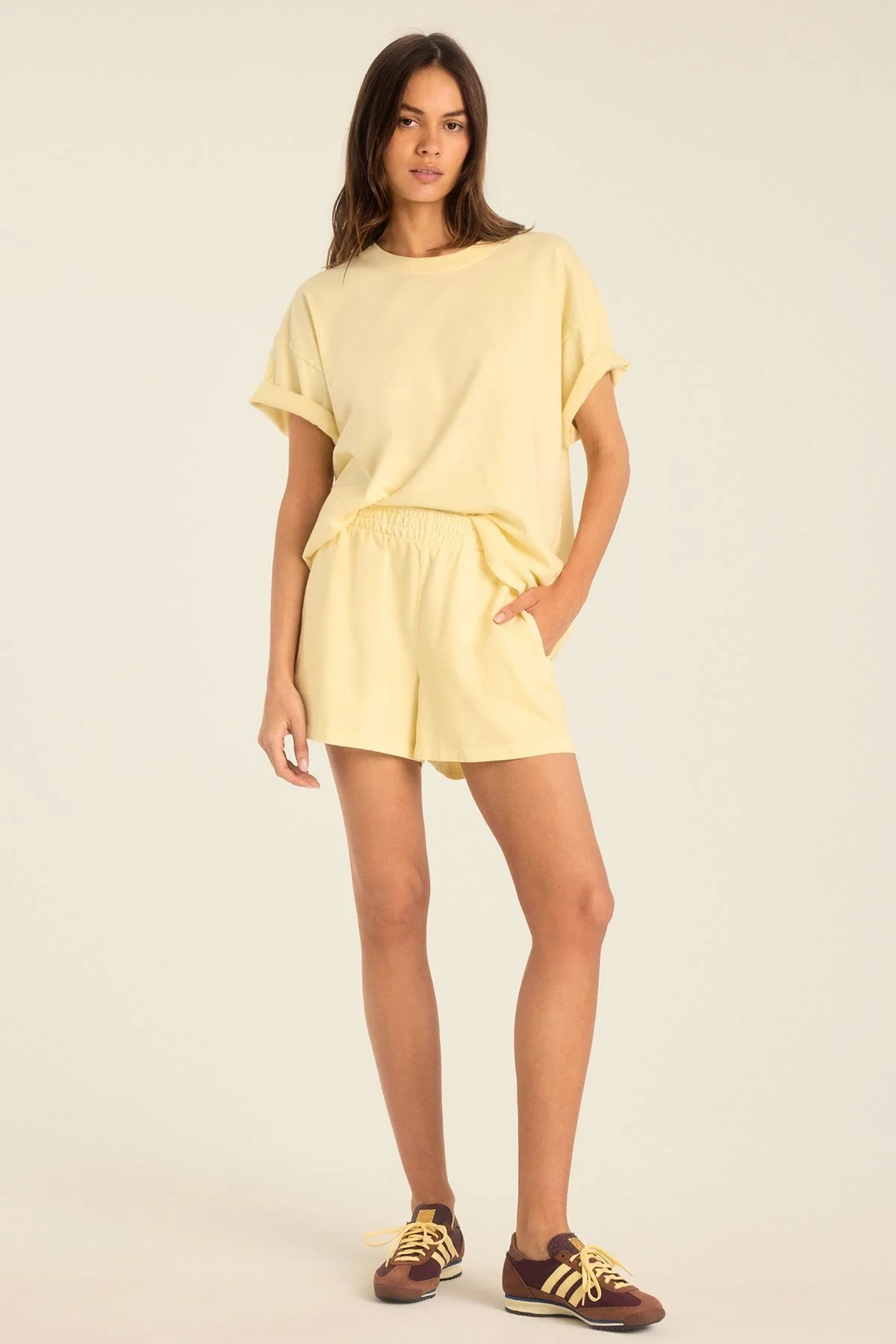 3503-coast-short-buttercream-cotton-jersey-1.webp Coast Short - Buttercream Cotton Jersey