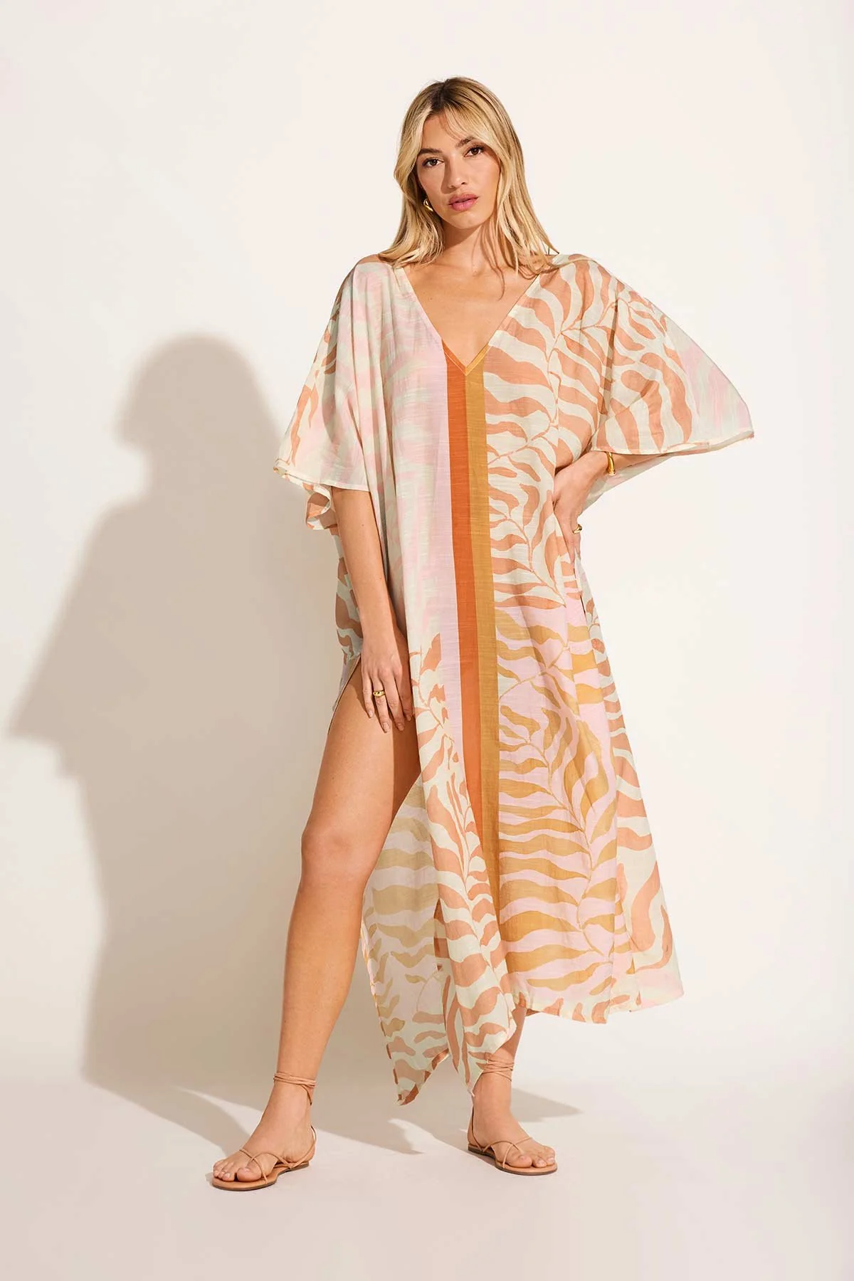 3543-cerise-caftan-gold-coast-cotton-cupro-1.webp Cerise Caftan - Gold Coast Cotton Cupro
