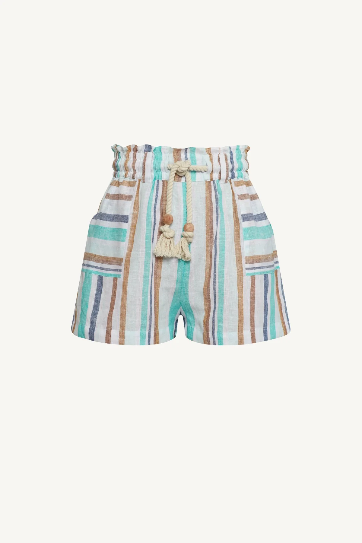 Avery Short - Tidal Stripe EcoLinen