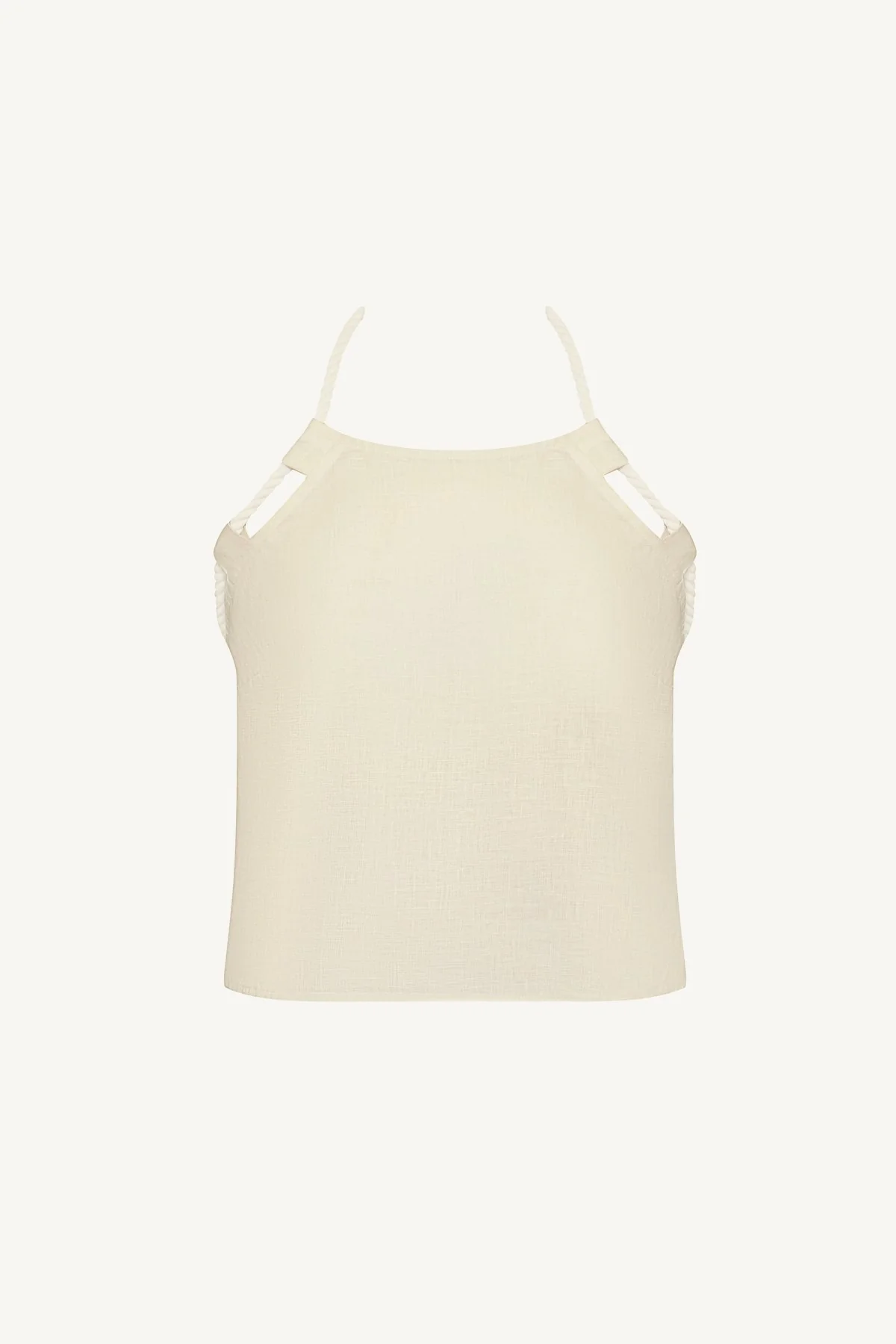 Avery Halter Top - Oatmeal EcoLinen