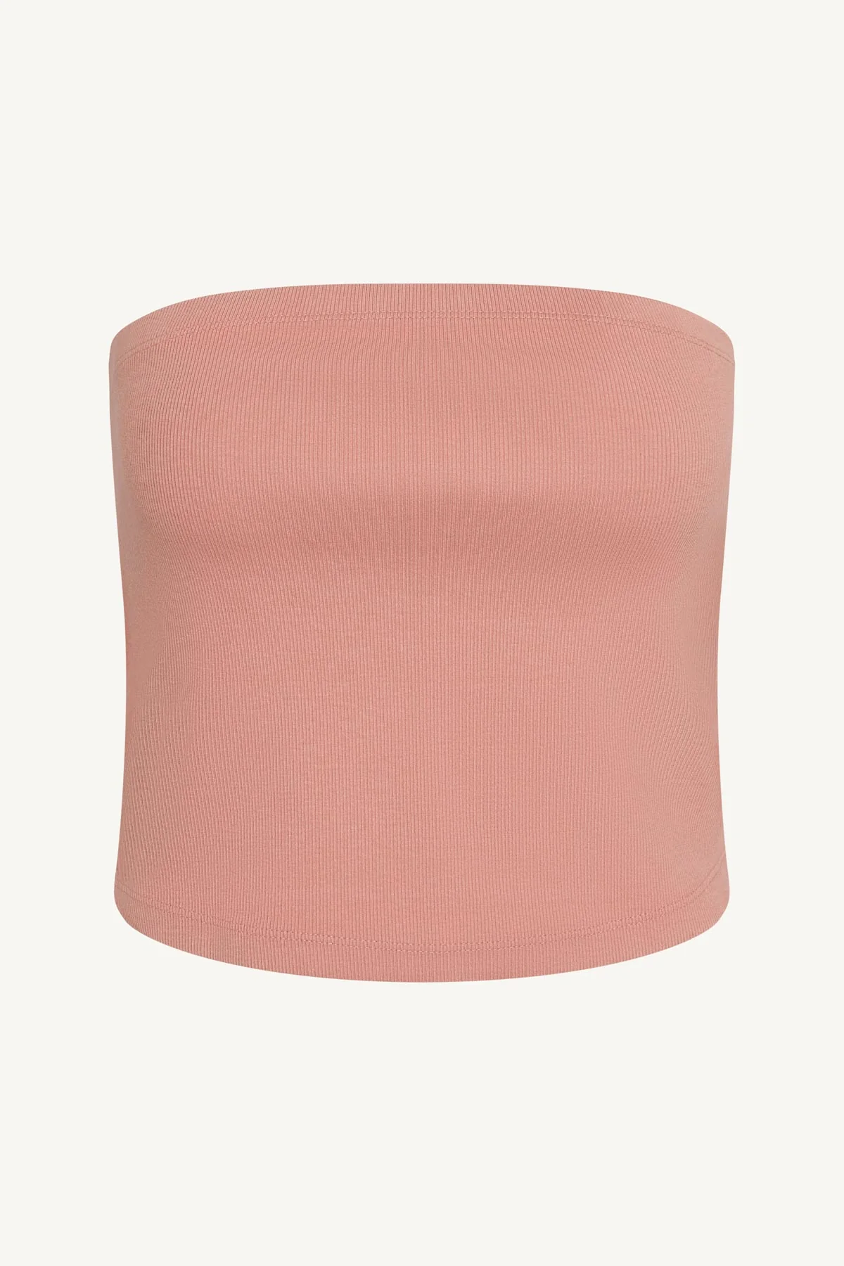 Daybreak Bandeau Top - Desert Rose Cotton Rib