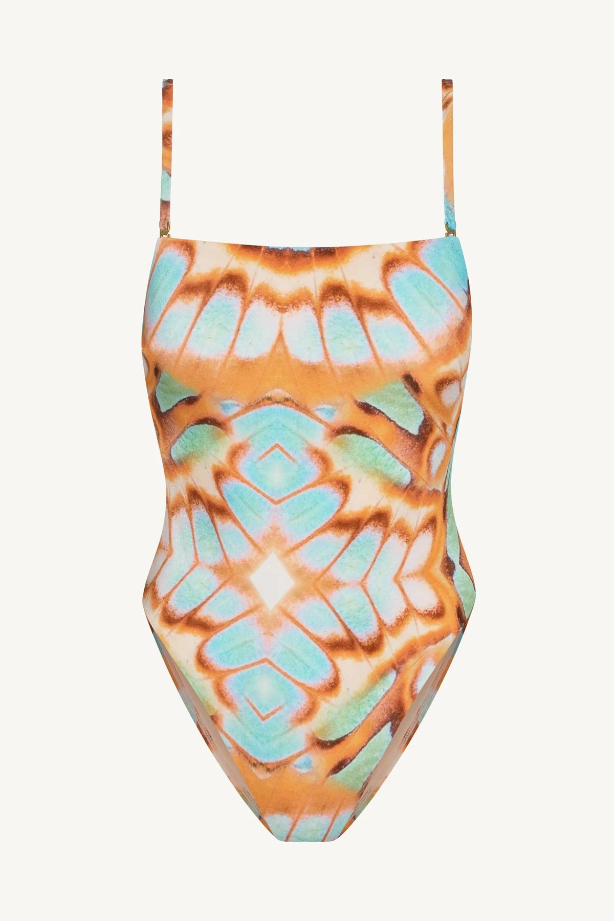Classic Bandeau One Piece - Malachite Butterfly EcoShimmer