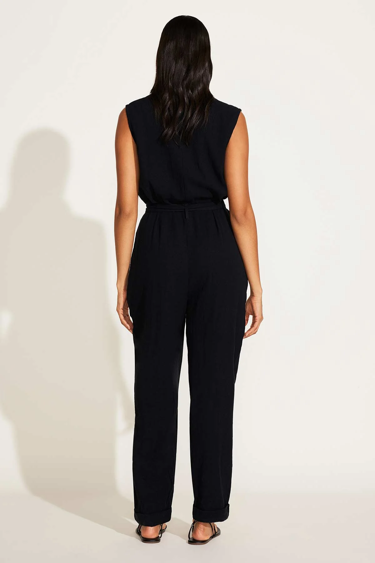 3889-sabina-jumpsuit-black-crinkle-linen-5.webp Sabina Jumpsuit - Black Crinkle Linen