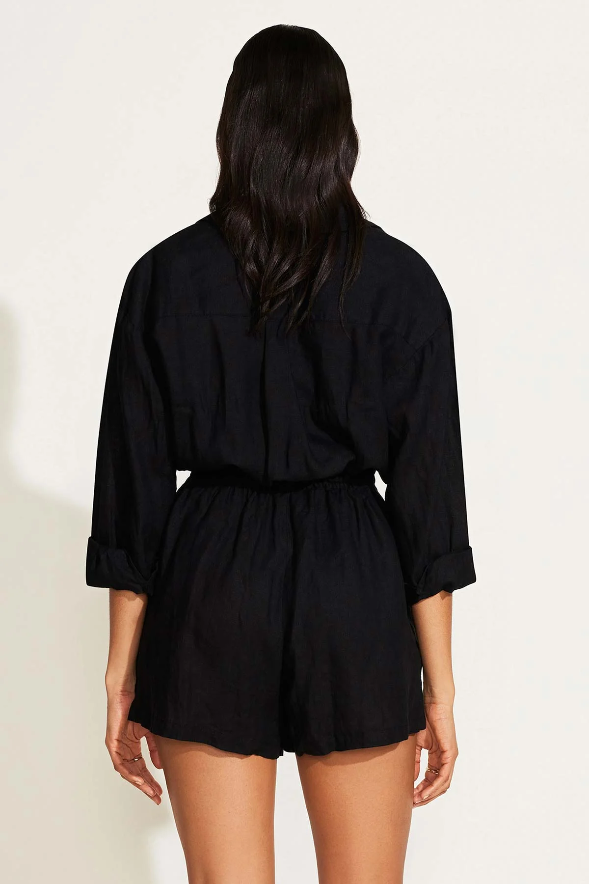 3920-the-getaway-romper-black-ecolinen-5.webp The Getaway Romper - Black EcoLinen