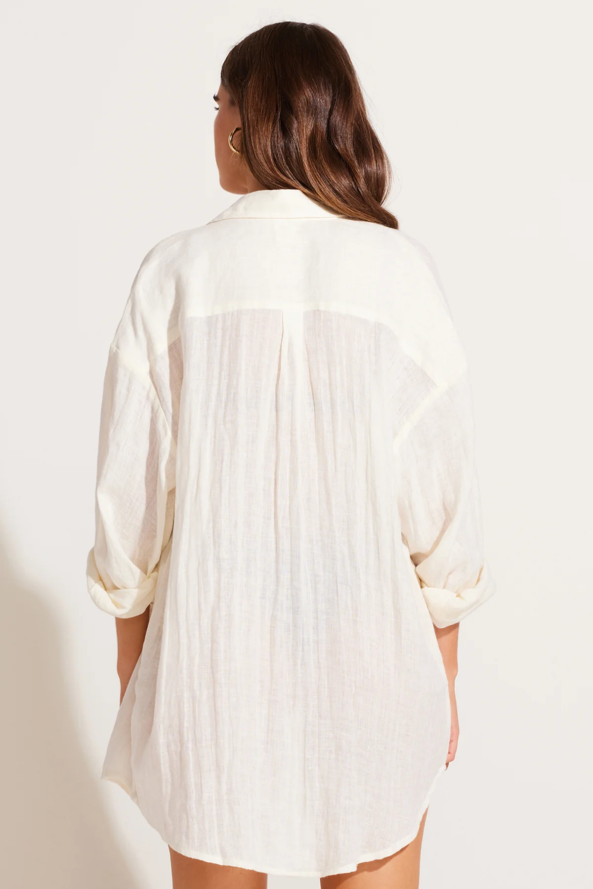 Playa Linen Boyfriend Shirt - Natural EcoLinen
