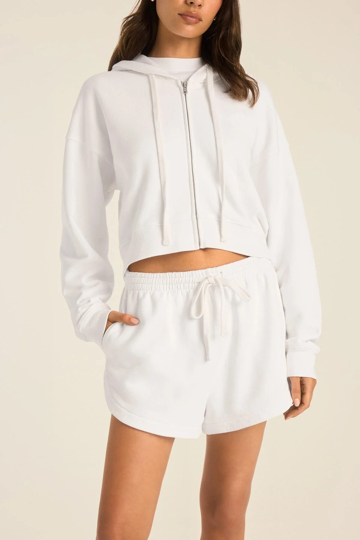 Dawn Classic Short - White French Terry
