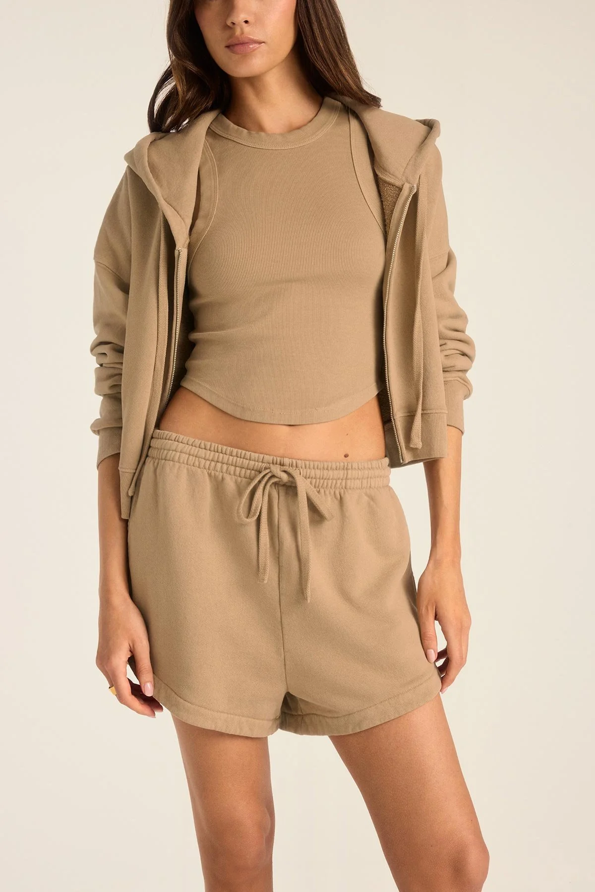 Dawn Classic Short - Latte French Terry