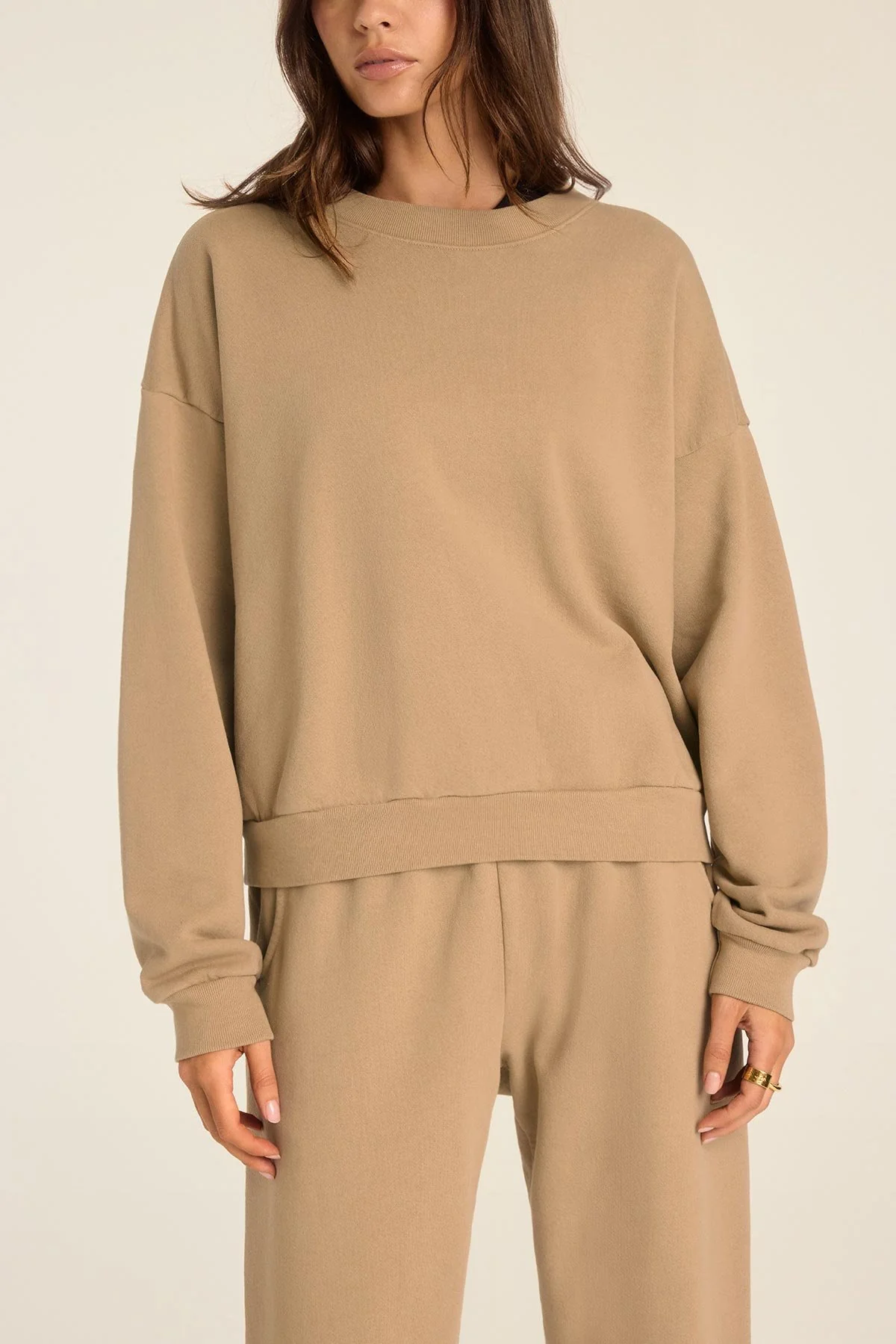 4401-dawn-crewneck-latte-french-terry-1.webp Dawn Crewneck - Latte French Terry