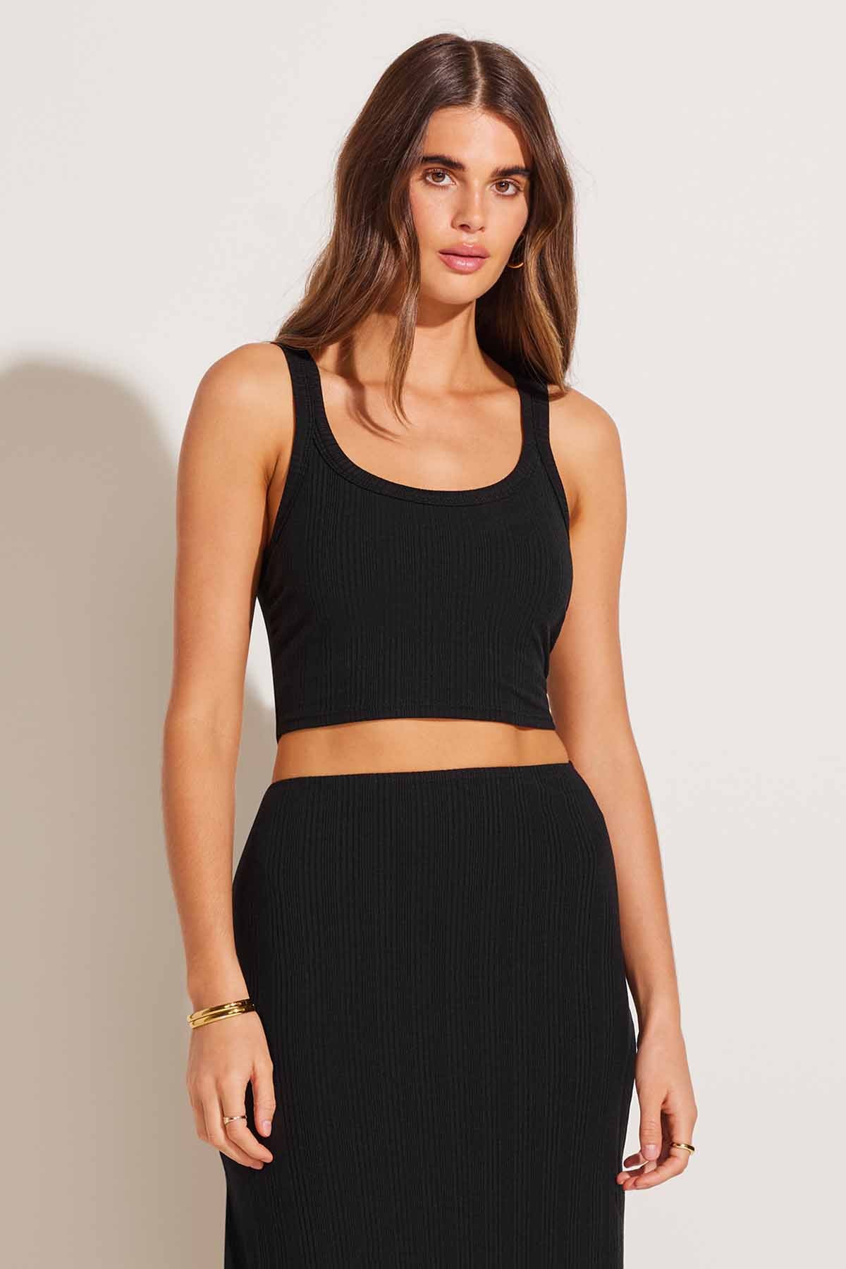 Thalia Set - Black Organic Rib