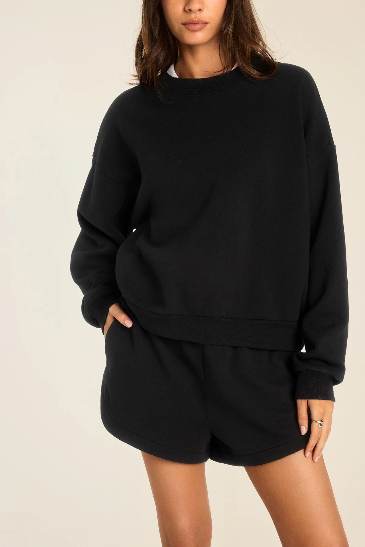 4508-dawn-crewneck-black-french-terry-1.webp Dawn Crewneck - Black French Terry