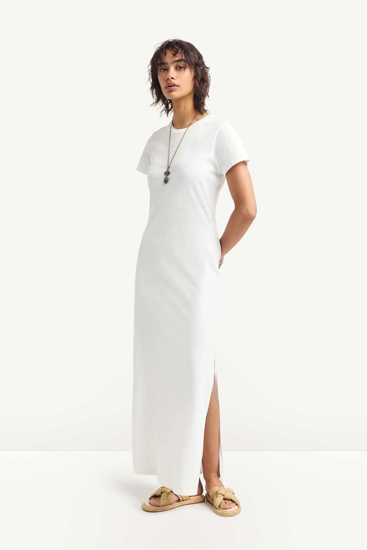 585-coast-shirt-dress-white-cotton-jersey-1.webp Coast Shirt Dress - White Cotton Jersey