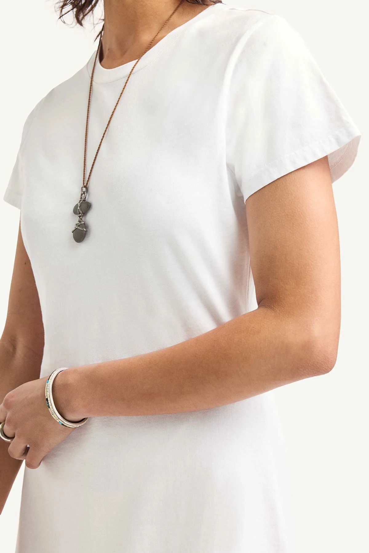 Coast Shirt Dress - White Cotton Jersey