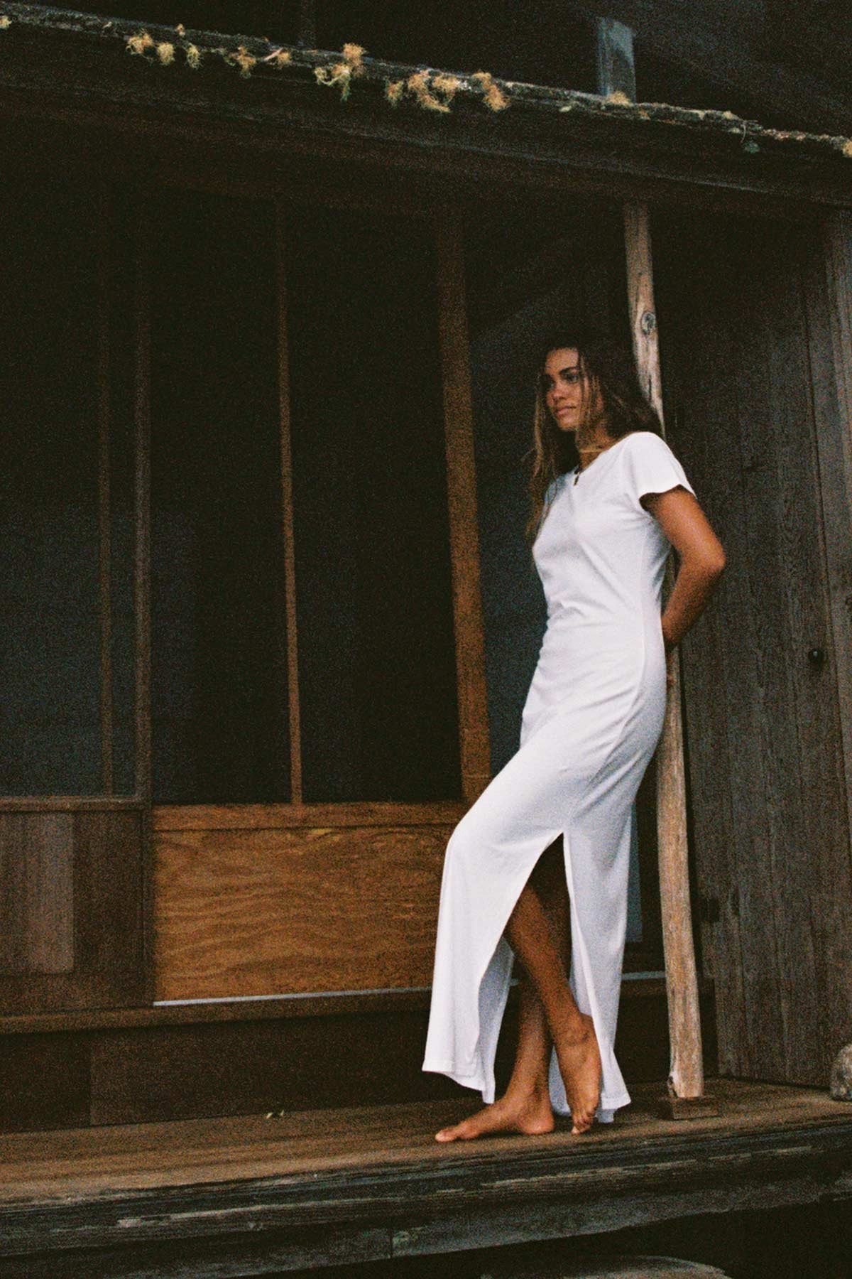 Coast Shirt Dress - White Cotton Jersey