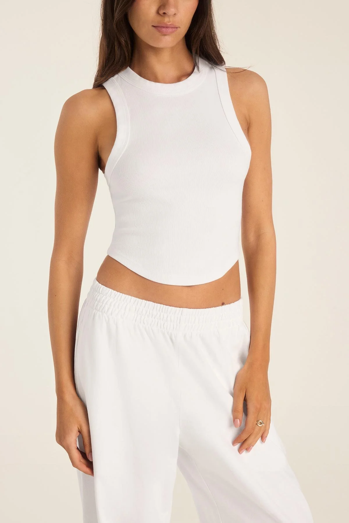 600-daybreak-essential-crop-tank-white-cotton-rib-1.webp Daybreak Essential Crop Tank - White Cotton Rib