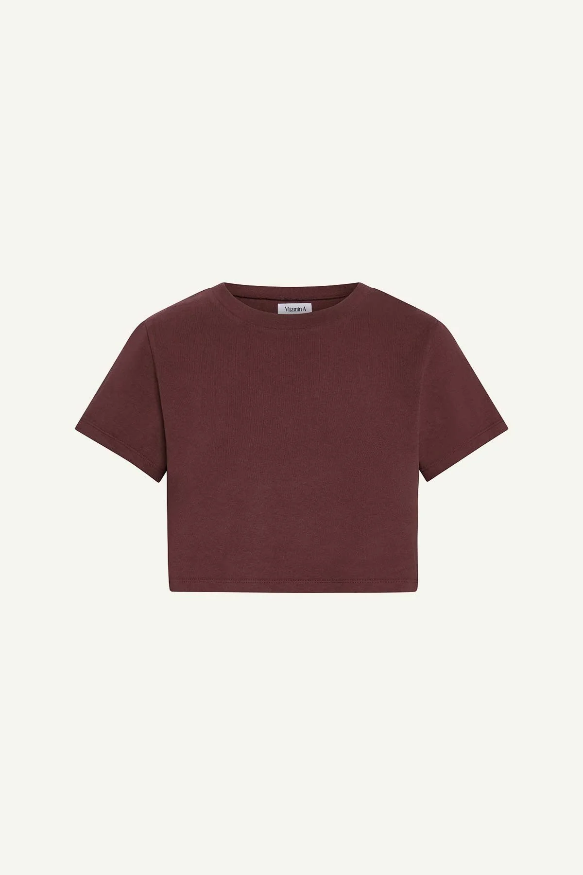 Coast Fitted Crop Shirt - Crushed Berry Cotton Jersey