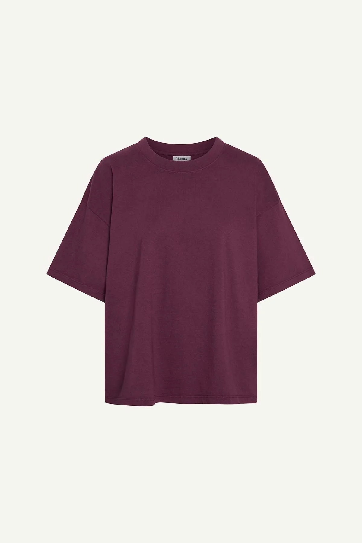 Coast Oversized Boyfriend Tee - Crushed Berry Cotton Jersey